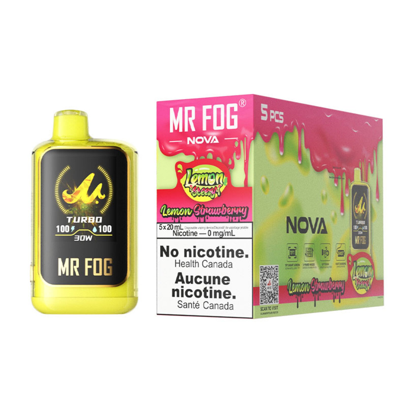 MR FOG NVLS02 - MR FOG NOVA Lemon Steezy Strawberry