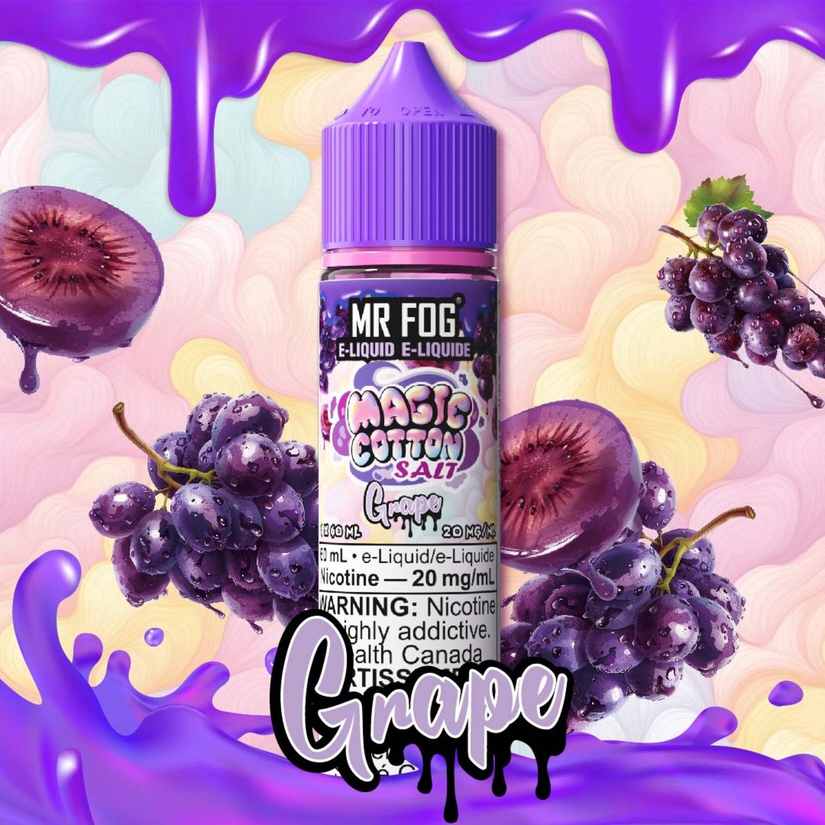 MR FOG MFEMC02 - MR FOG Magic Cotton E-Liquid Grape 60ML Salt