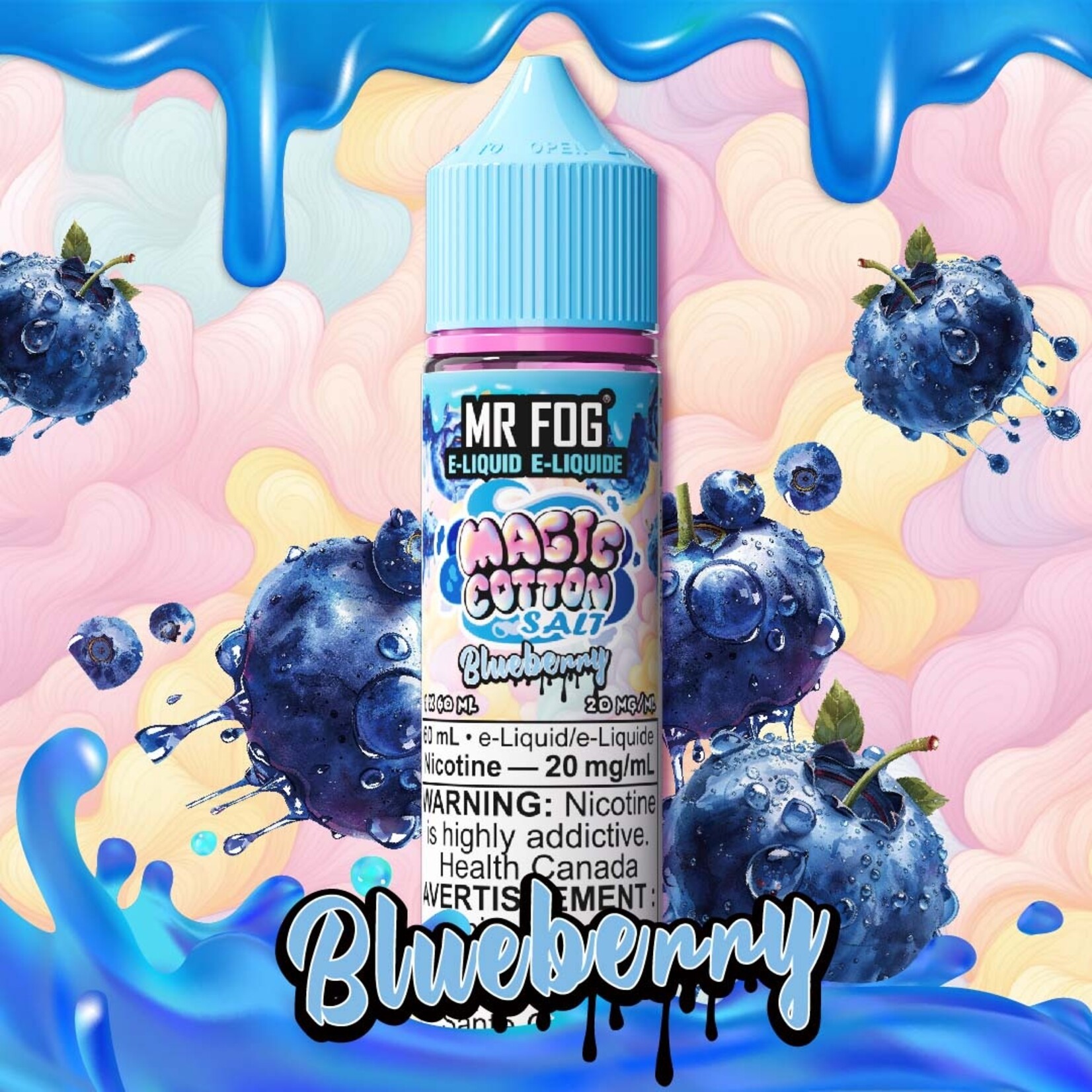 MR FOG MFEMC01 - MR FOG Magic Cotton E-Liquid Blueberry 60ML Salt