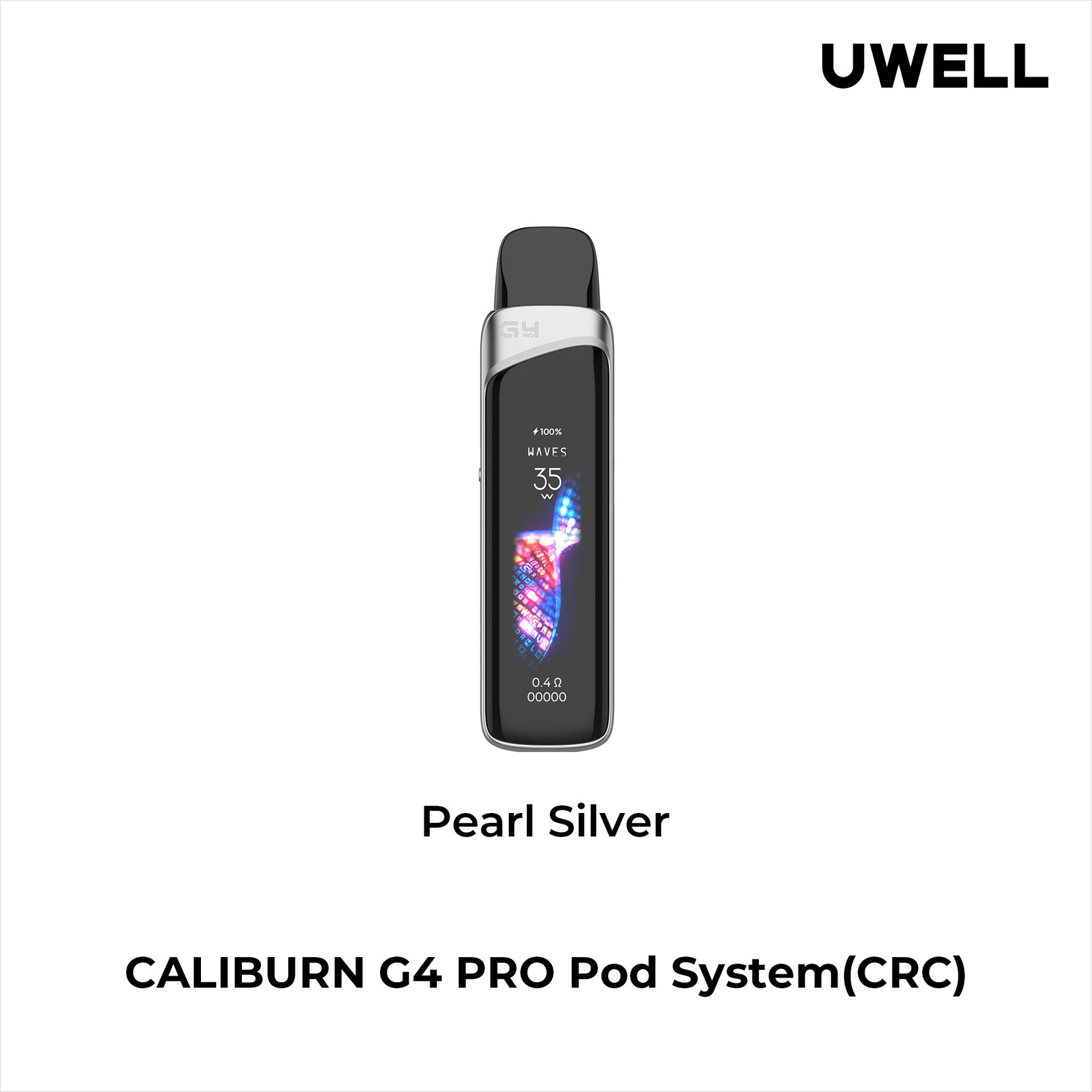 UWELL UWELL CALIBURN G4 PRO POD KIT (CRC) PEARL SILVER