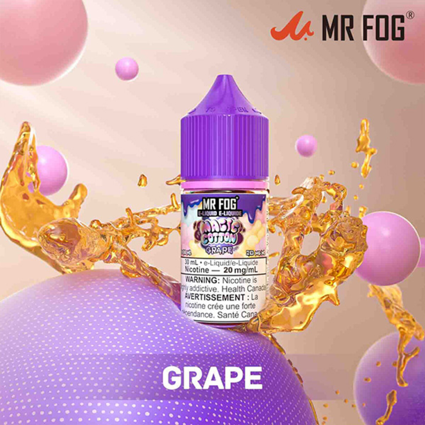 MR FOG MFEMC02 - MR FOG Magic Cotton E-Liquid Grape 30ML Salt