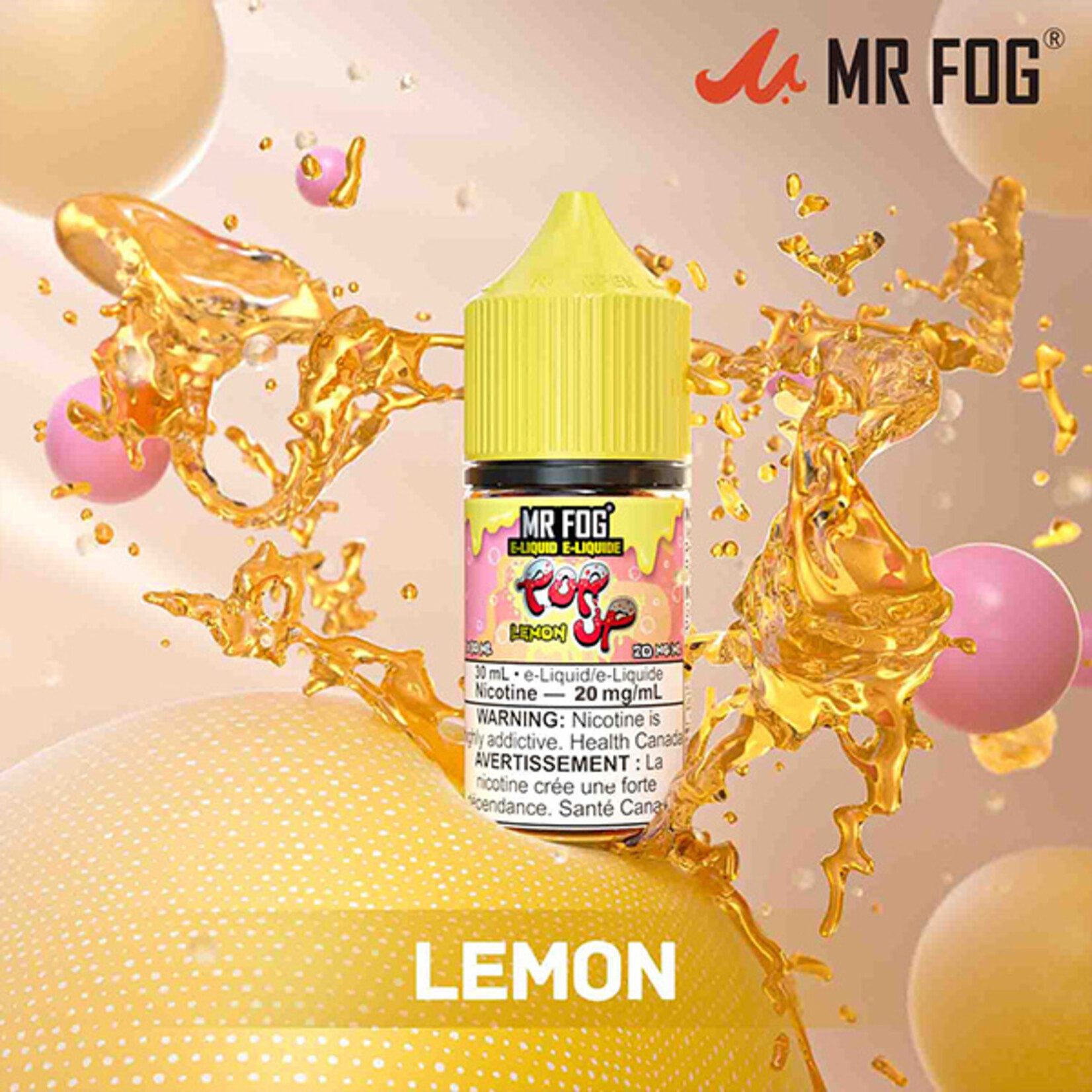 MR FOG MFEPU03 - MR FOG Popup E-Liquid Lemon 30ML Salt