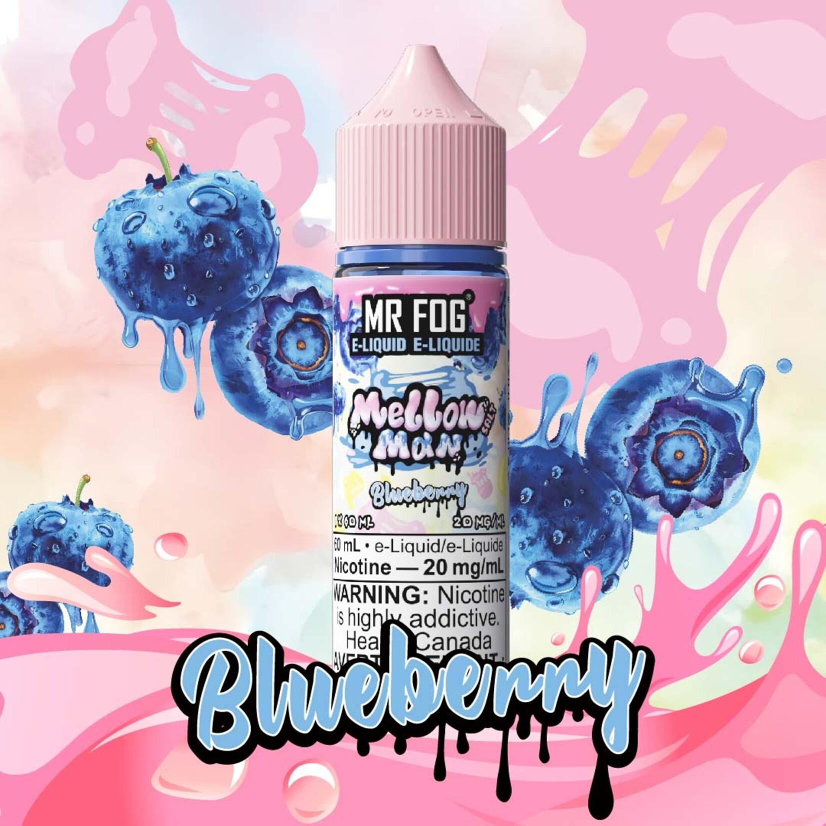 MR FOG MFEMM04 - MR FOG Mellow Man E-Liquid Blueberry 60ML Salt
