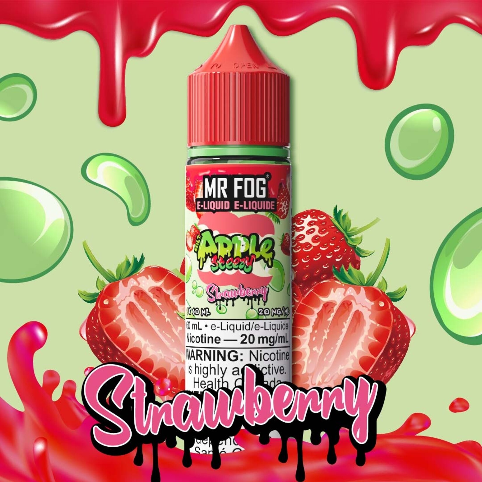 MR FOG MFEAS02 - MR FOG Apple Steezy E-Liquid Strawberry 60ML Salt