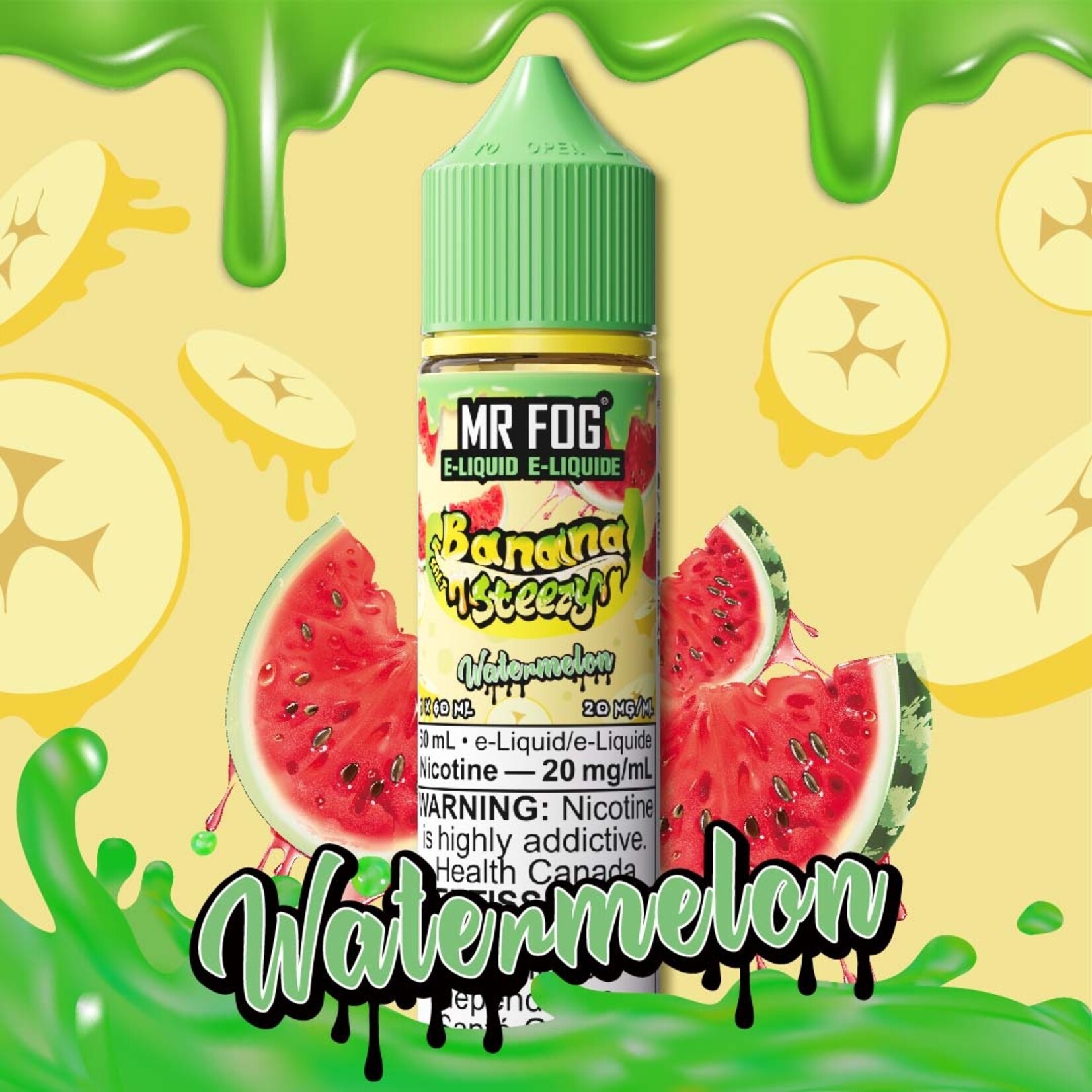 MR FOG MFENS01 - MR FOG Banana Steezy E-Liquid Watermelon 60ML Salt