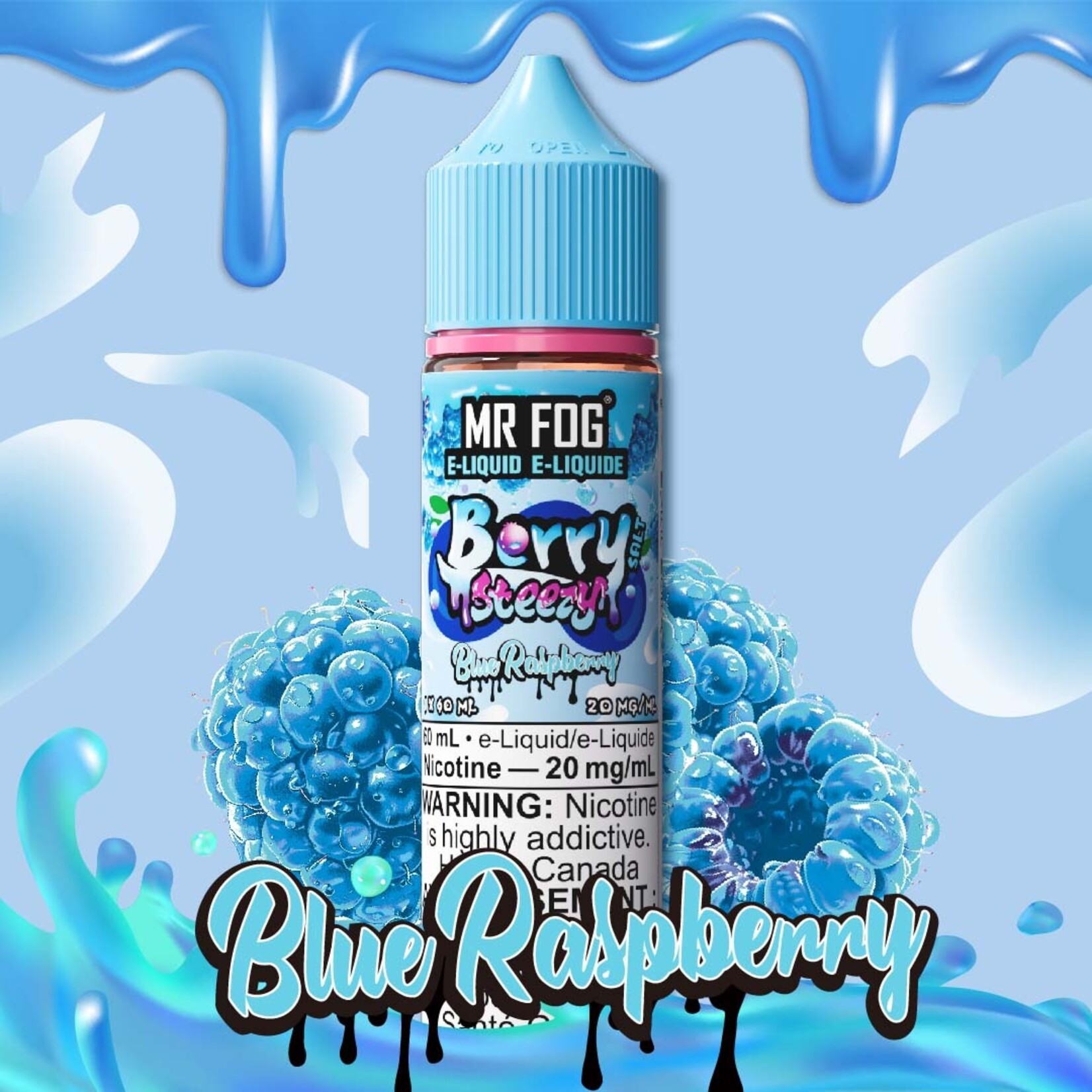 MR FOG MFEBS03 - MR FOG Berry Steezy E-Liquid Blue Raspberry 60ML Salt