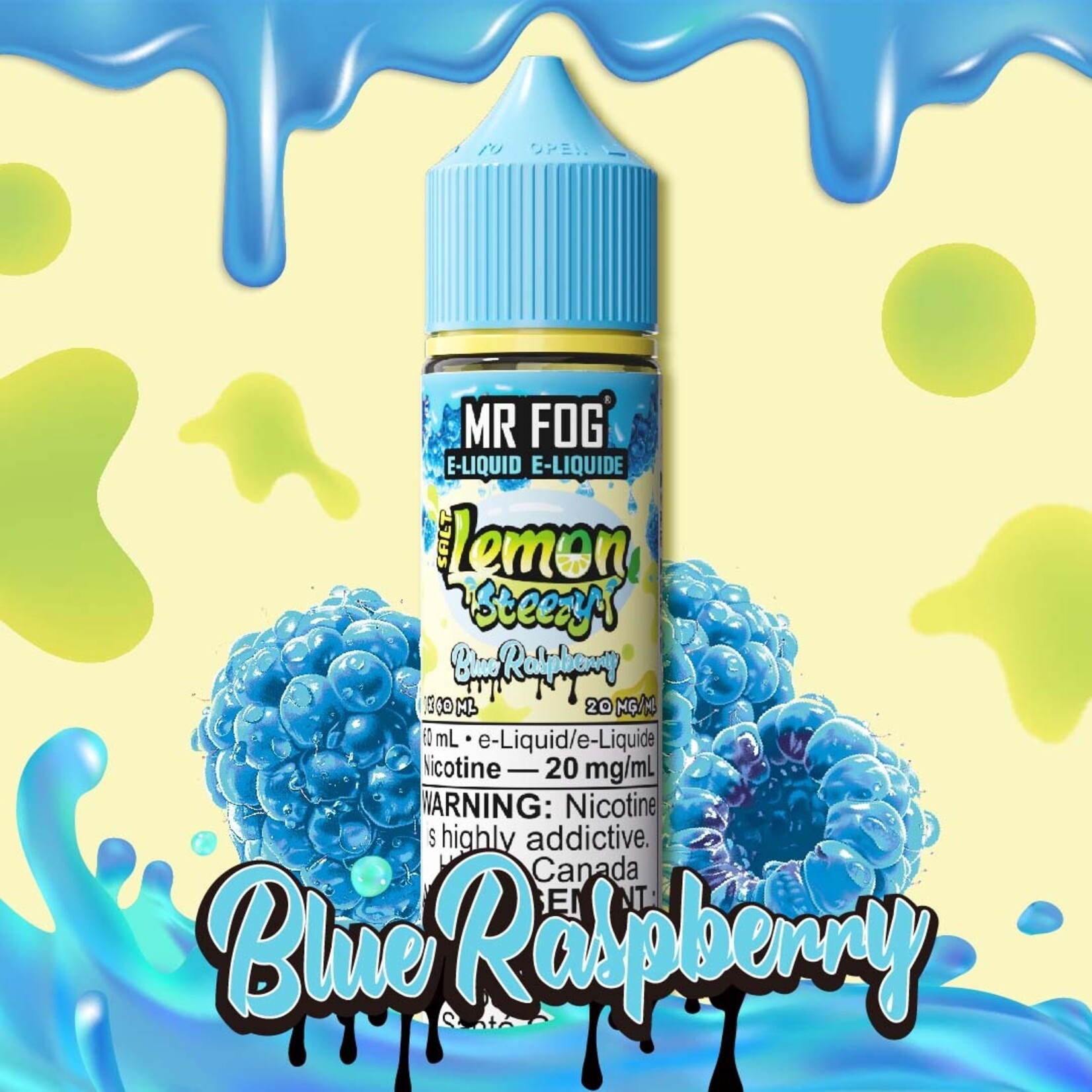 MR FOG MFELS01 - MR FOG Lemon Steezy E-Liquid Blue Raspberry 60ML Salt