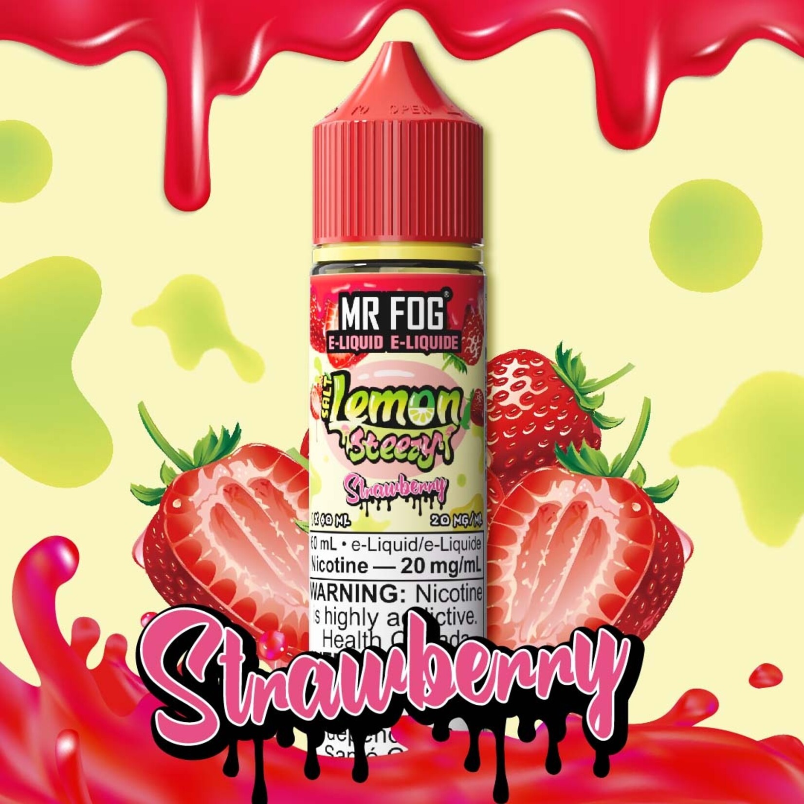 MR FOG MFELS02 - MR FOG Lemon Steezy E-Liquid Strawberry 60ML Salt