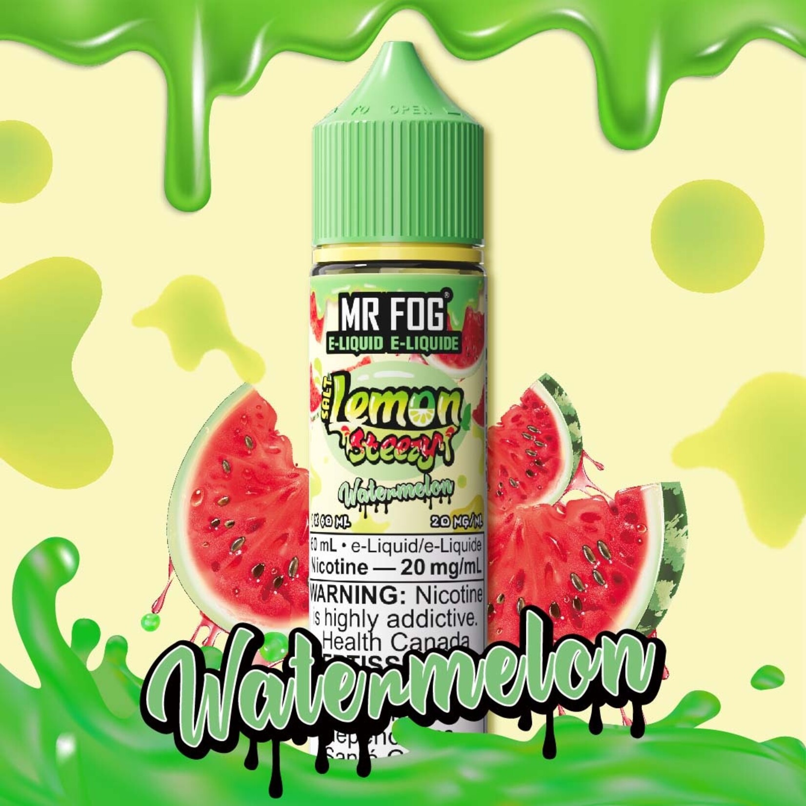 MR FOG MFELS03 - MR FOG Lemon Steezy E-Liquid Watermelon 60ML Salt
