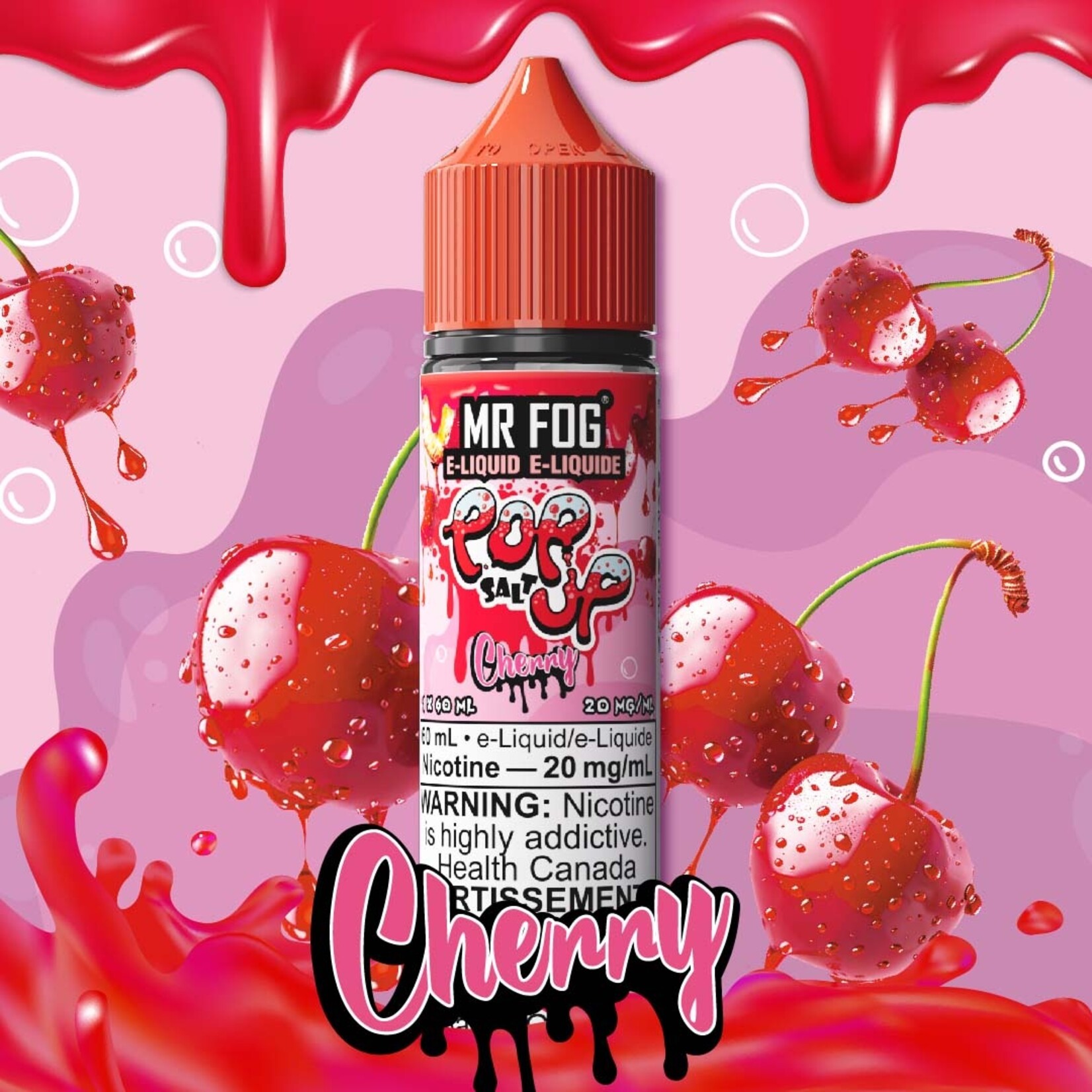 MR FOG MFEPU01 - MR FOG Popup E-Liquid Cherry 60ML Salt