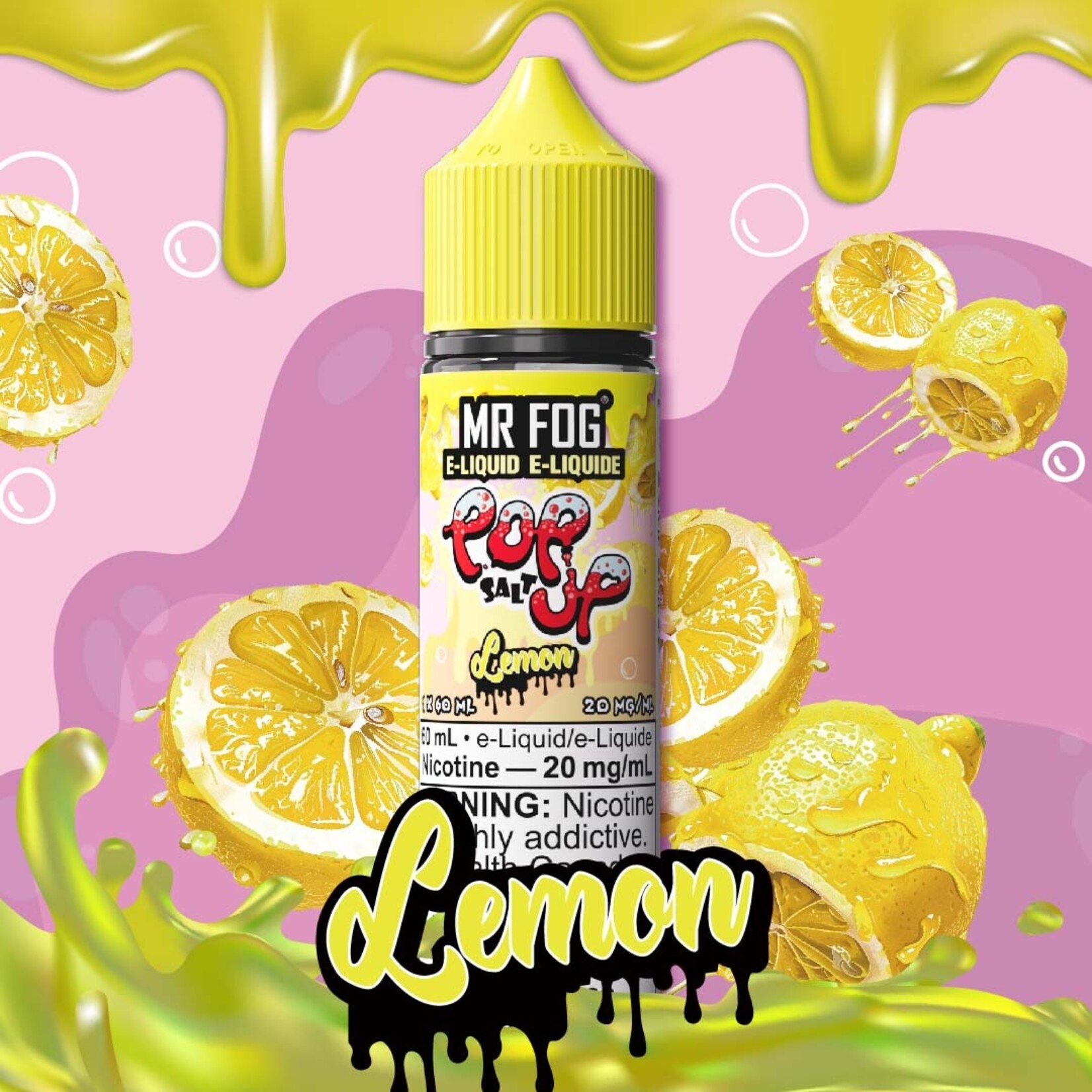 MR FOG MFEPU03 - MR FOG Popup E-Liquid Lemon 60ML Salt