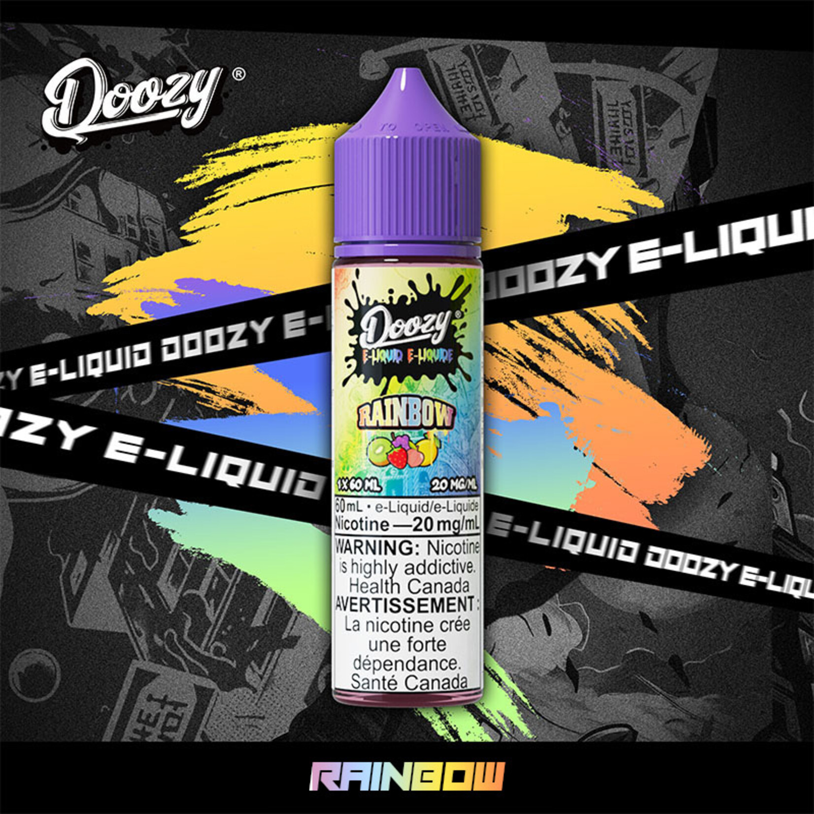 DOOZY DZE03 - DOOZY Rainbow E-liquid 60ml Salt