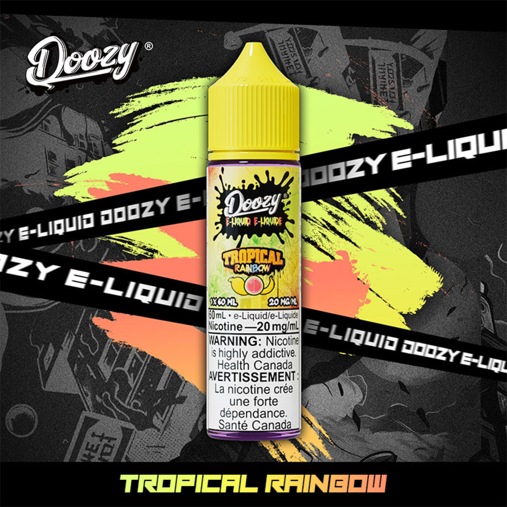 DOOZY DZE19 - DOOZY Tropical Rainbow E-liquid 60ml Salt