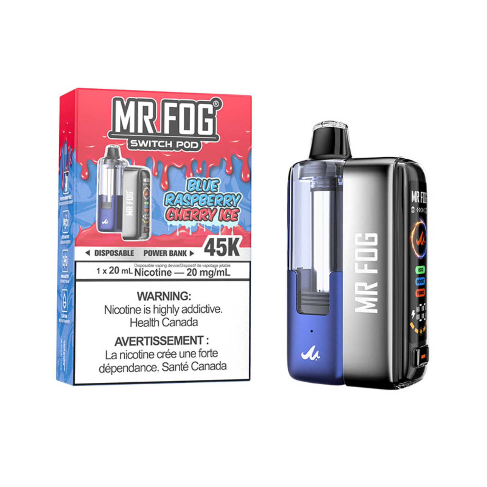 MR FOG SWPK01 - MR FOG SWITCH POD KIT Blue Raspberry Cherry Ice(5pcs/pack)