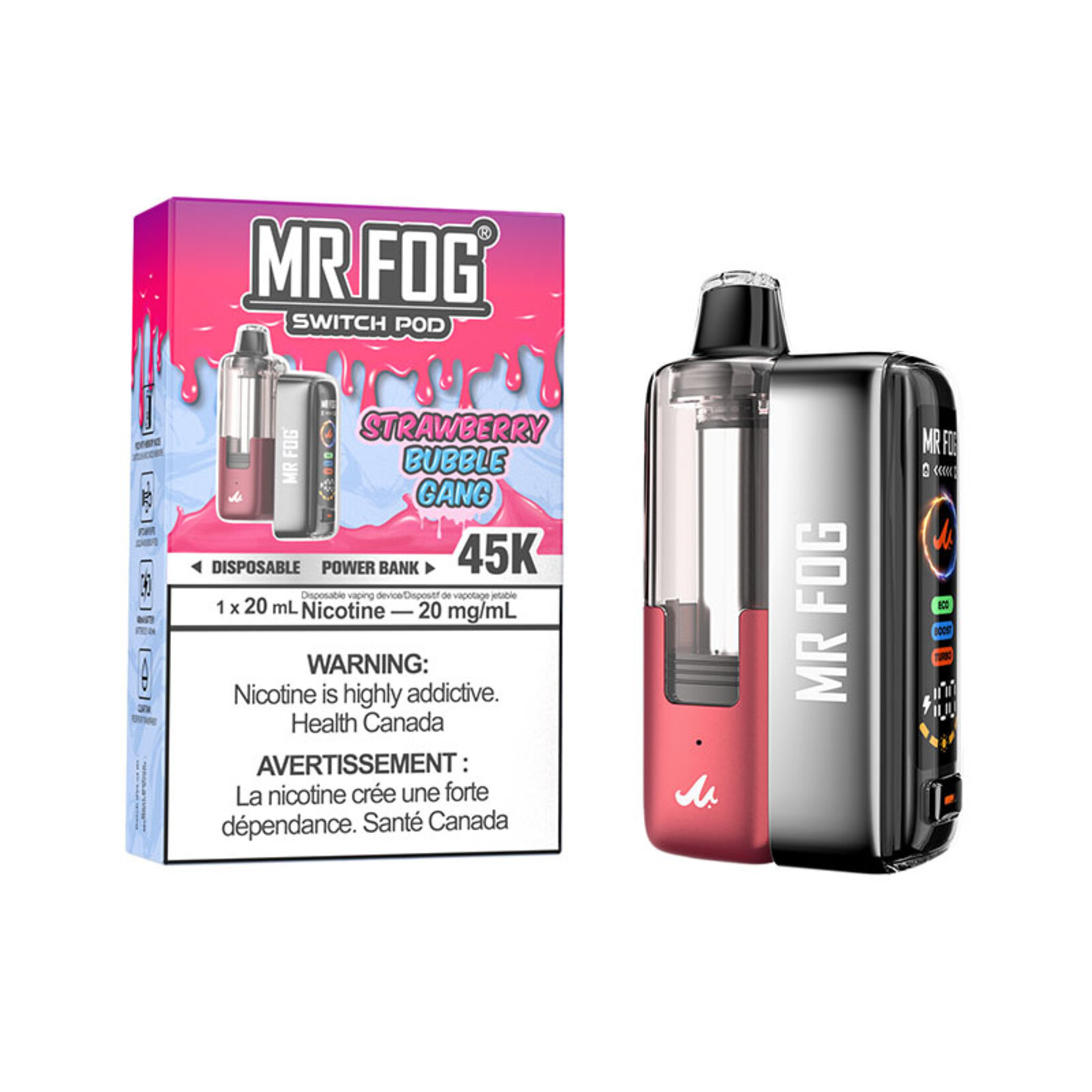 MR FOG SWPK03 - MR FOG SWITCH POD KIT Strawberry Bubble Gang(5pcs/pack)