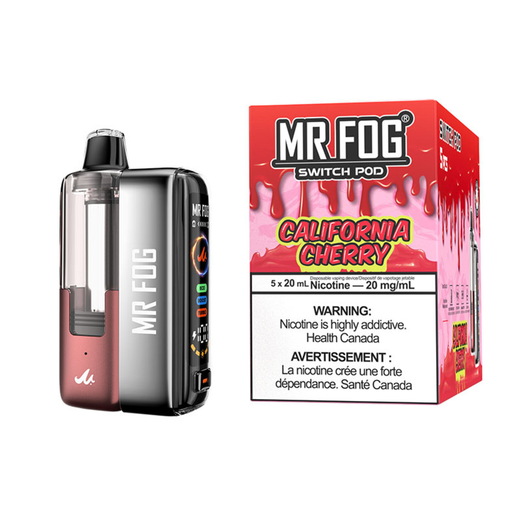 MR FOG SWPK06 - MR FOG SWITCH POD KIT California Cherry(5pcs/pack)