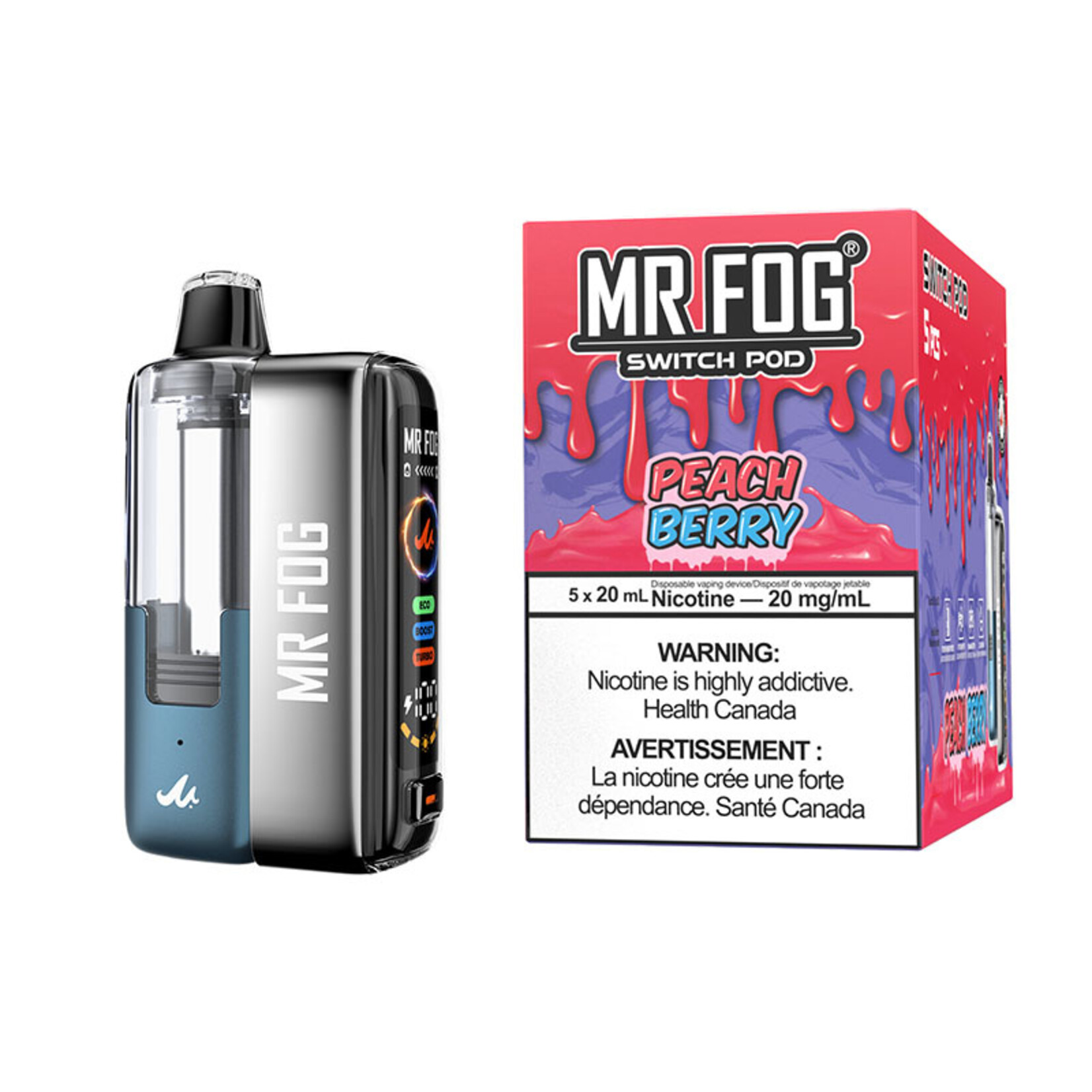 MR FOG SWPK07 - MR FOG SWITCH POD KIT Peach Berry(5pcs/pack)