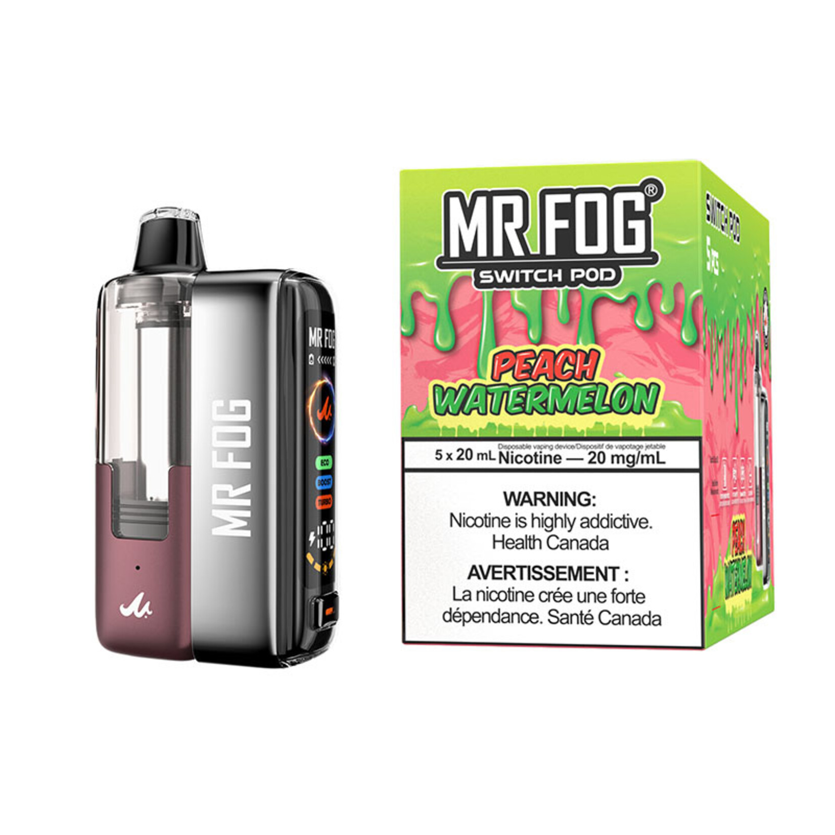 MR FOG SWPK08 - MR FOG SWITCH POD KIT Peach Watermelon(5pcs/pack)