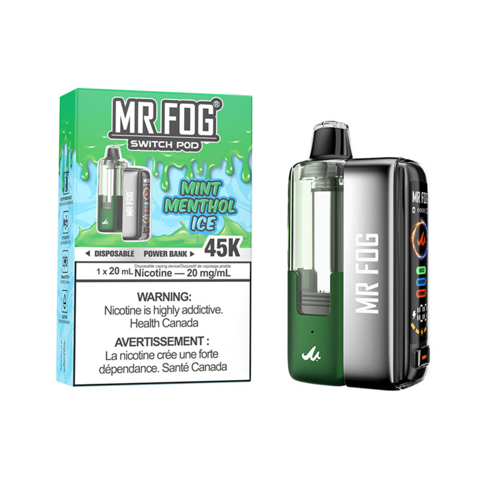MR FOG SWPK14 - MR FOG SWITCH POD KIT Mint Menthol Ice(5pcs/pack)