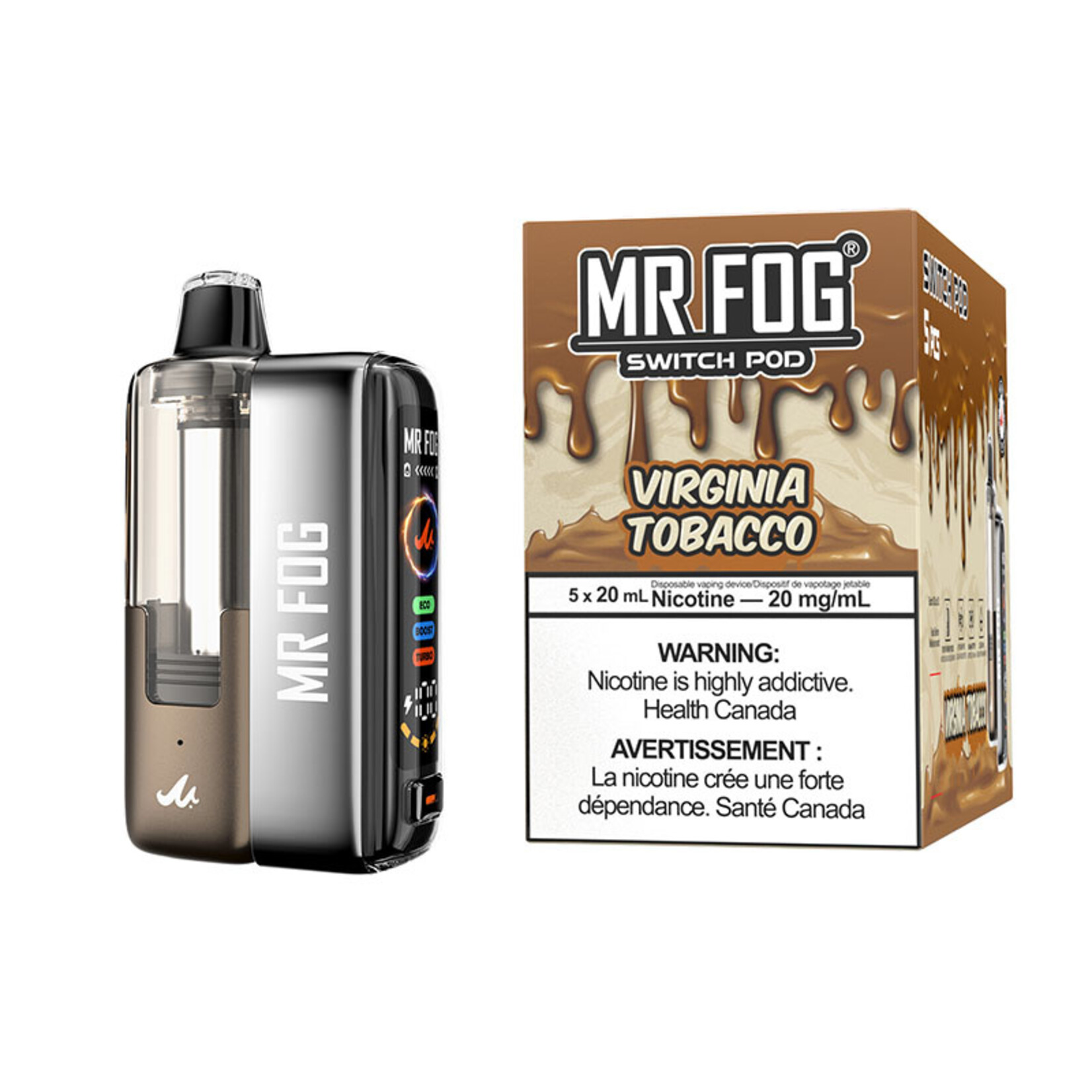 MR FOG SWPK17 - MR FOG SWITCH POD KIT Virginia Tobacco(5pcs/pack)