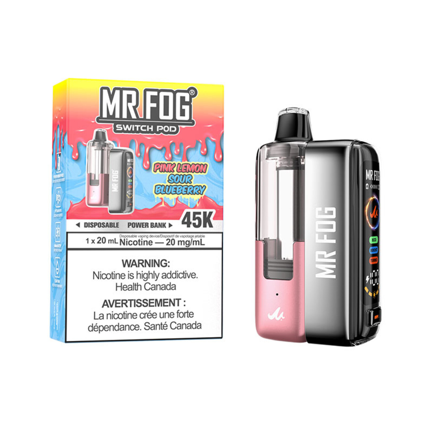 MR FOG SWPK18 - MR FOG SWITCH POD KIT Pink Lemon Sour Blueberry(5pcs/pack)
