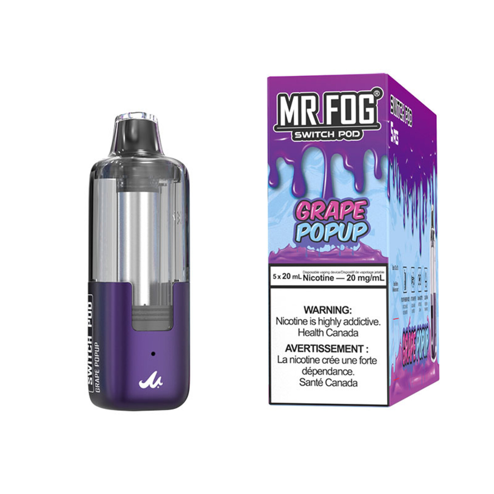 MR FOG SWPD05 - MR FOG SWITCH POD PODS Grape Popup(5pcs/pack)