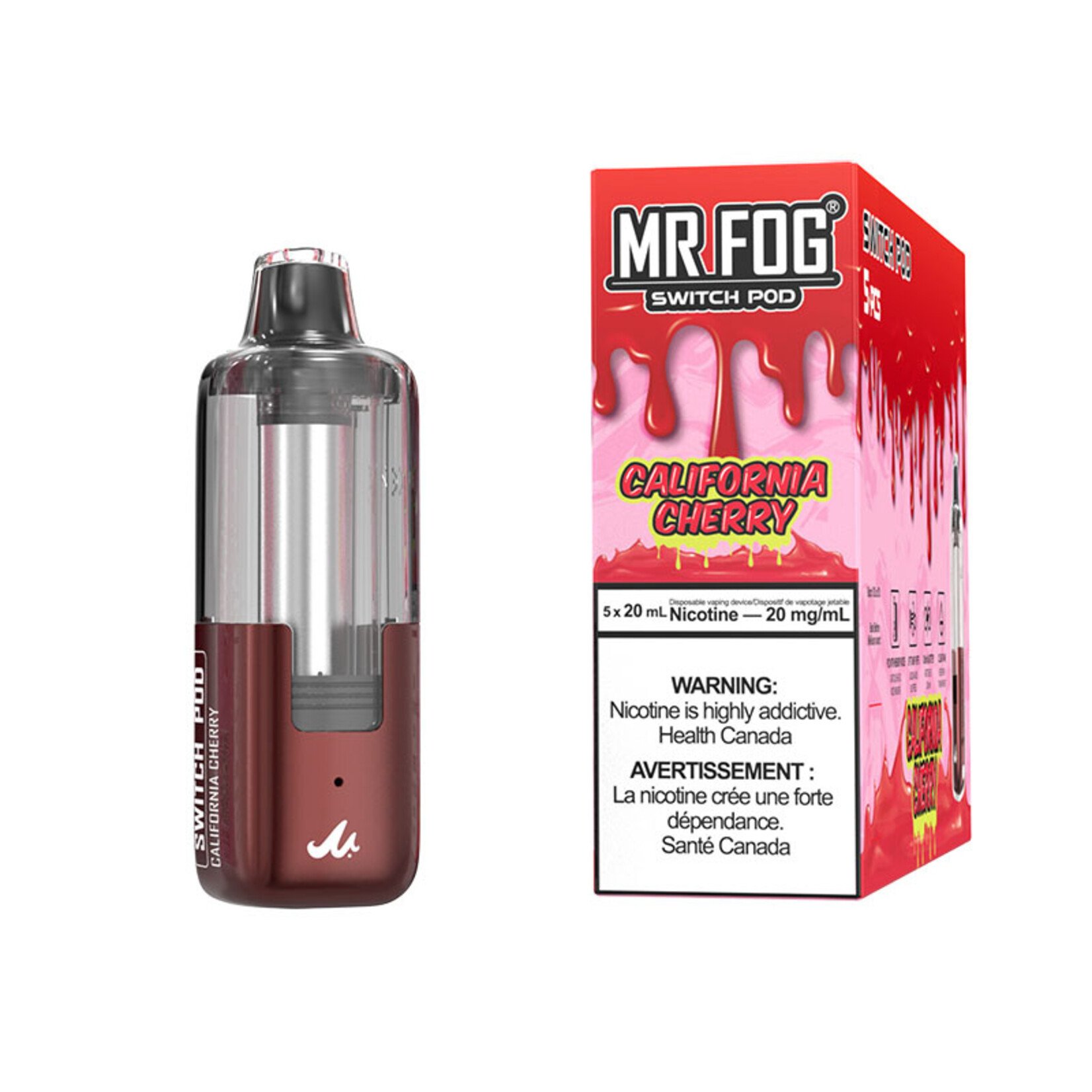 MR FOG SWPD06 - MR FOG SWITCH POD PODS California Cherry(5pcs/pack)
