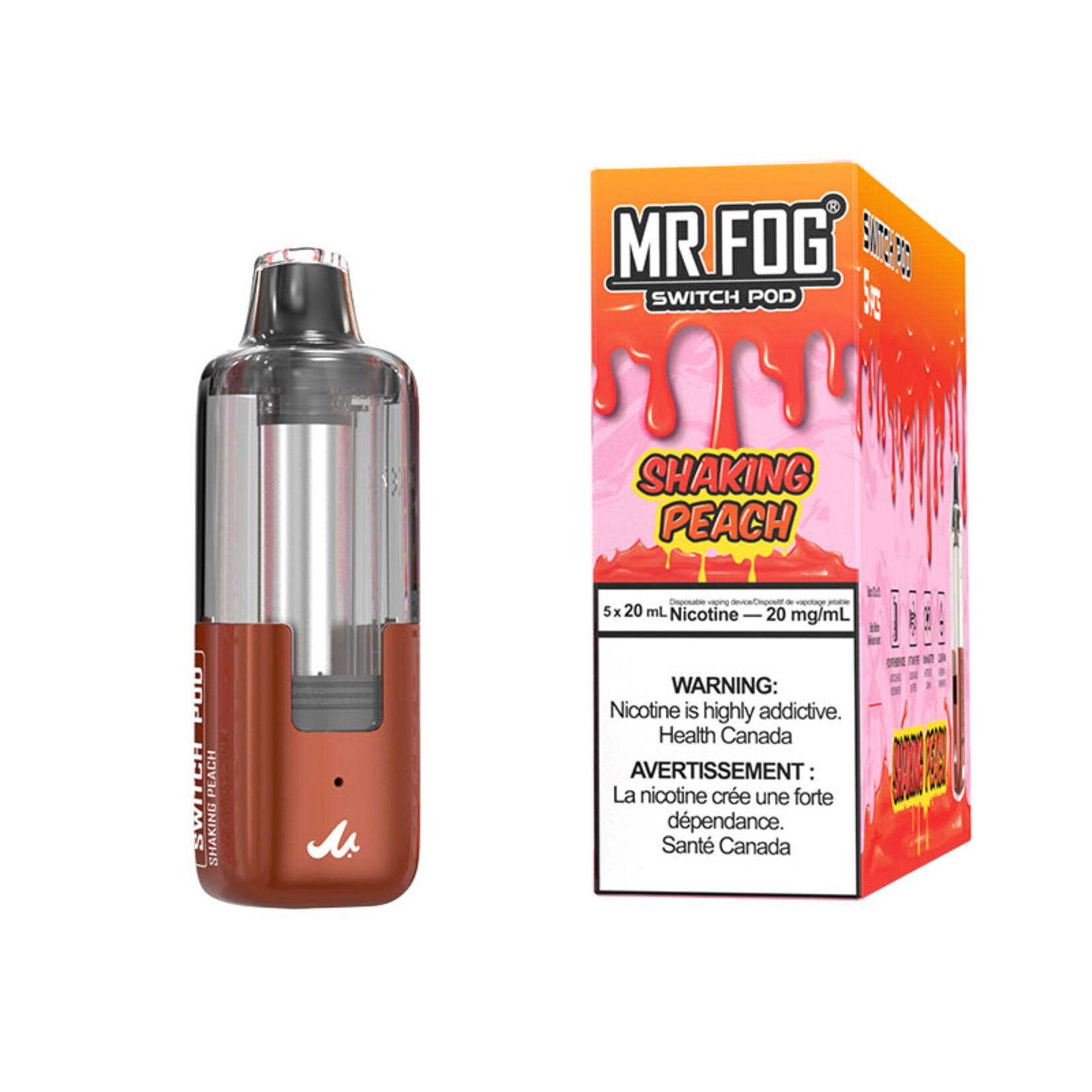 MR FOG SWPD12 - MR FOG SWITCH POD PODS Shaking Peach(5pcs/pack)
