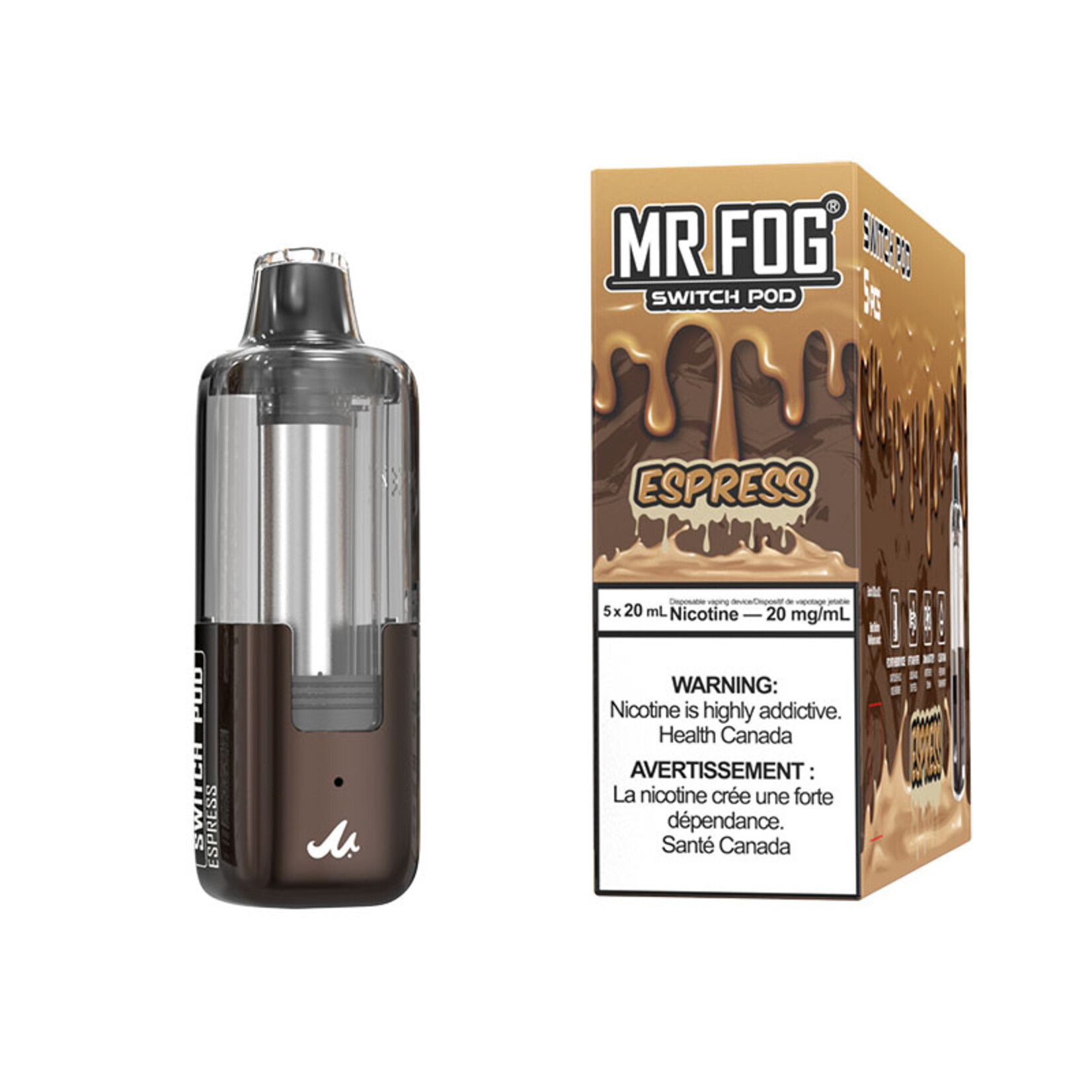 MR FOG SWPD16 - MR FOG SWITCH POD PODS Espress(5pcs/pack)