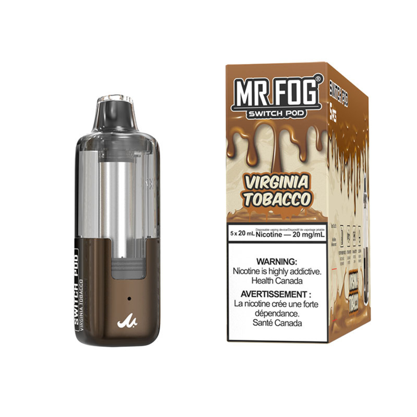 MR FOG SWPD17 - MR FOG SWITCH POD PODS Virginia Tobacco(5pcs/pack)