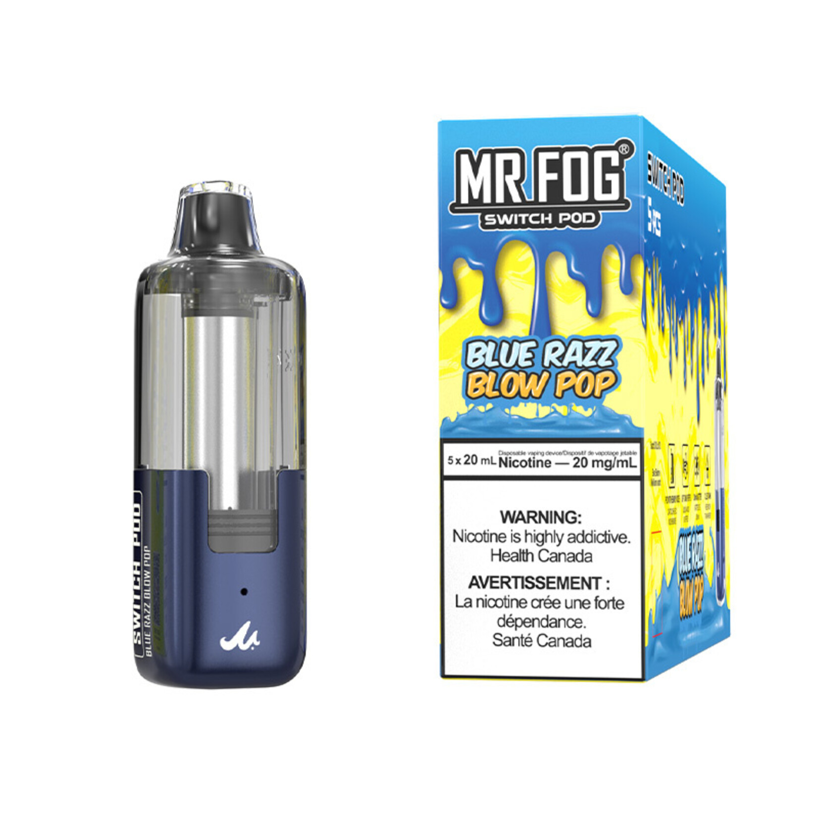 MR FOG SWPD04 - MR FOG SWITCH POD PODS Blue Razz Blow Pop(5pcs/pack)