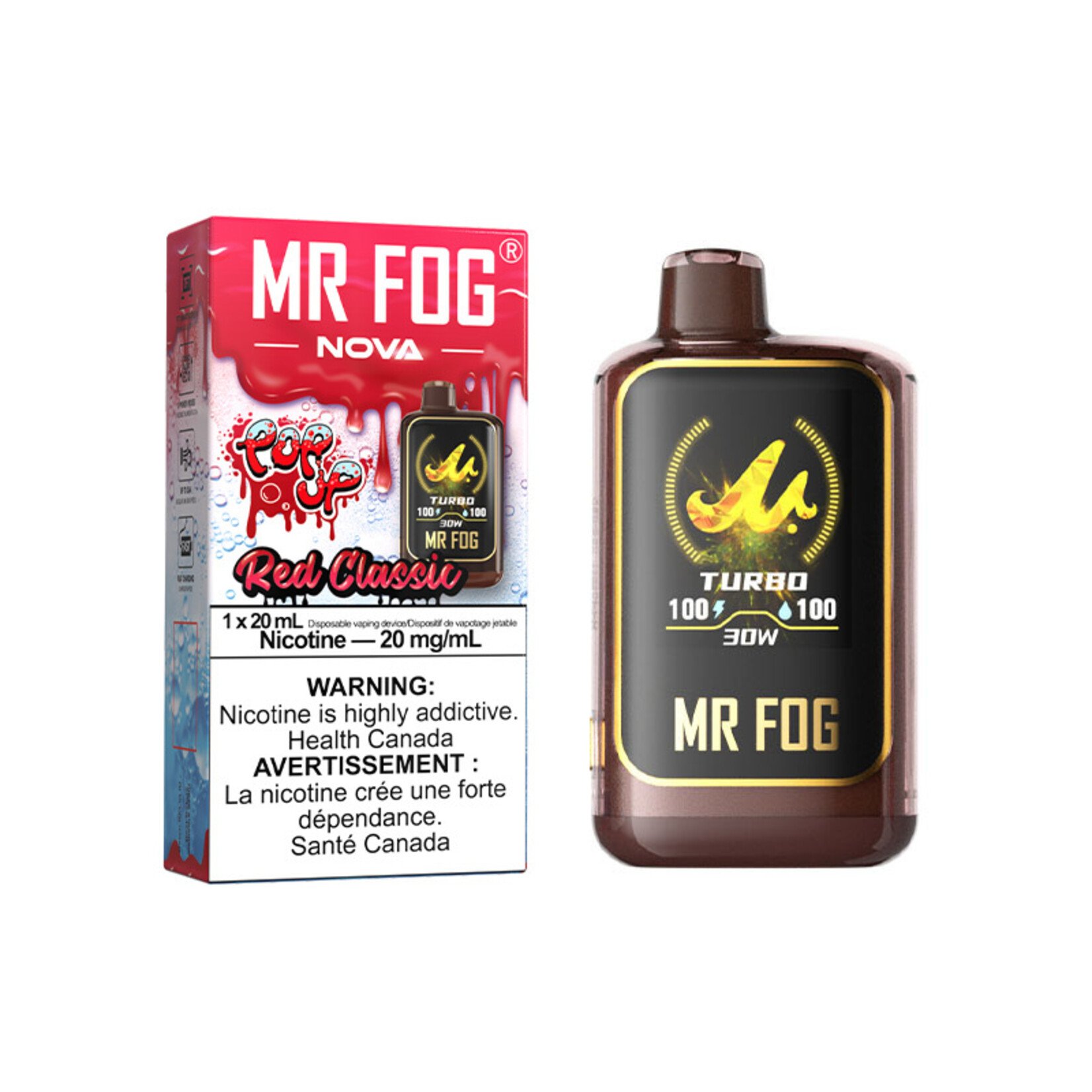 MR FOG NVPU03 - MR FOG NOVA Popup Red Classic
