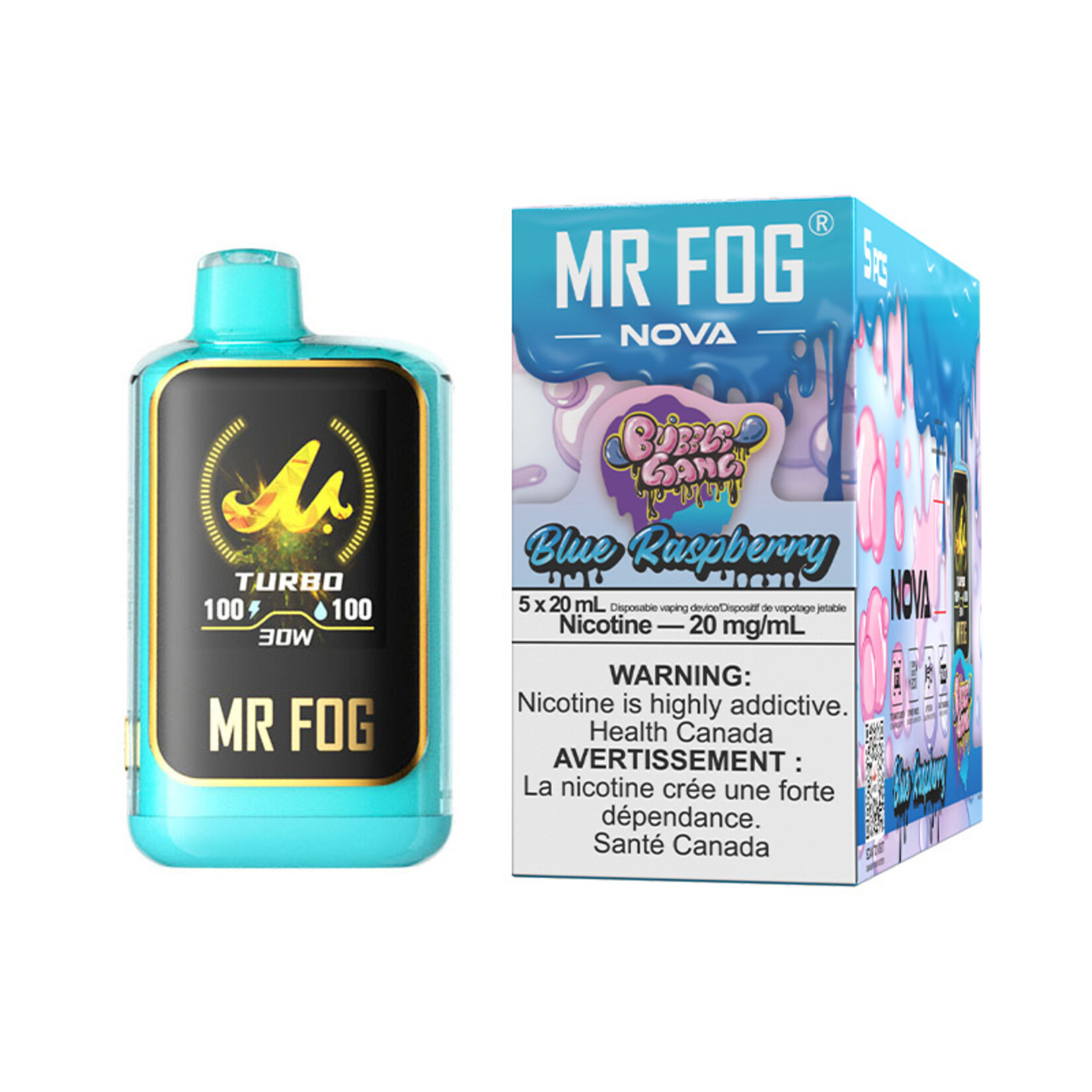 MR FOG NVBG03 - MR FOG NOVA Bubble Gang Blue Raspberry