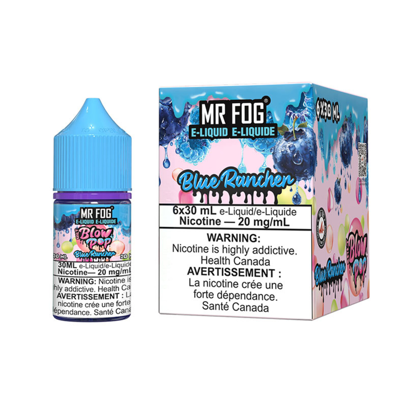 MR FOG MFEBP01 - MR FOG Blow Pop E-liquid Blue Rancher 30ML Salt