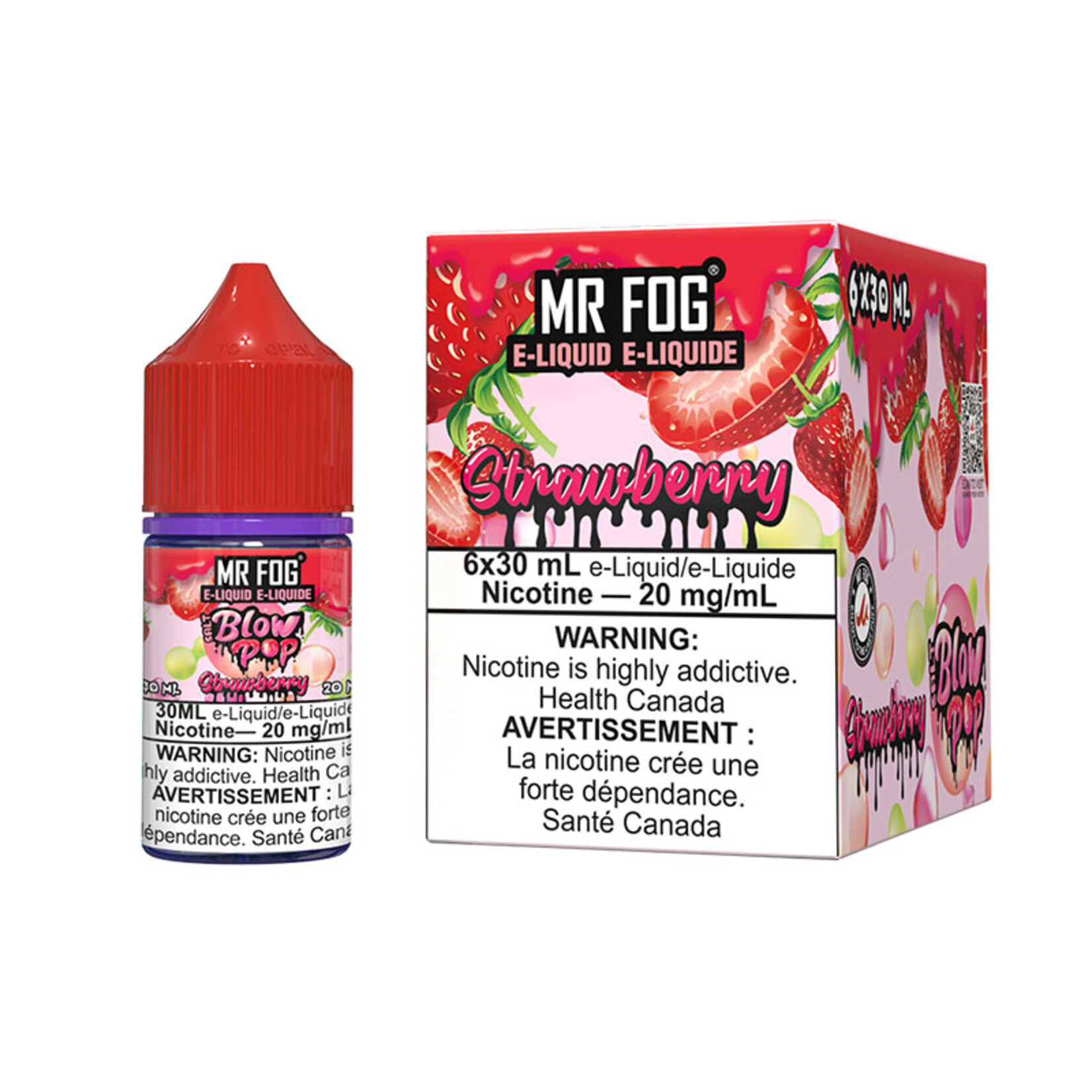 MR FOG MFEBP02 - MR FOG Blow Pop E-liquid Strawberry 30ML Salt