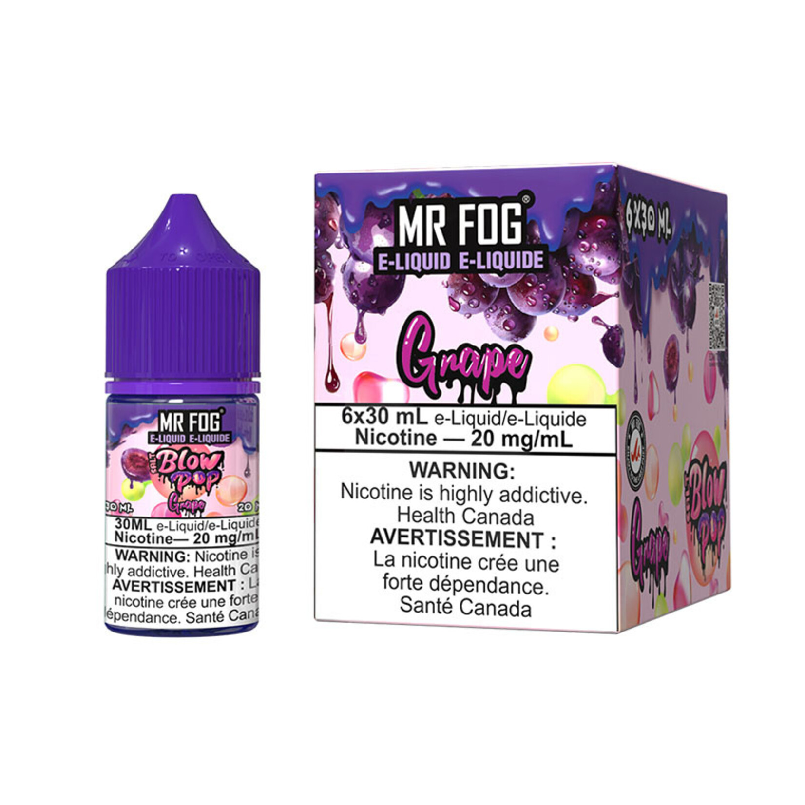 MR FOG MFEBP03 - MR FOG Blow Pop E-liquid Grape 30ML Salt