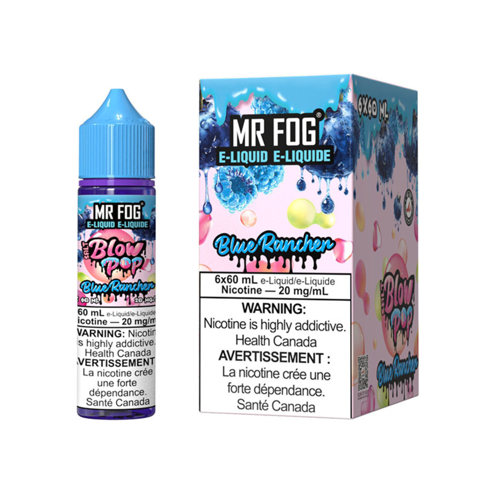 MR FOG MFEBP01 - MR FOG Blow Pop E-liquid Blue Rancher 60ML Salt