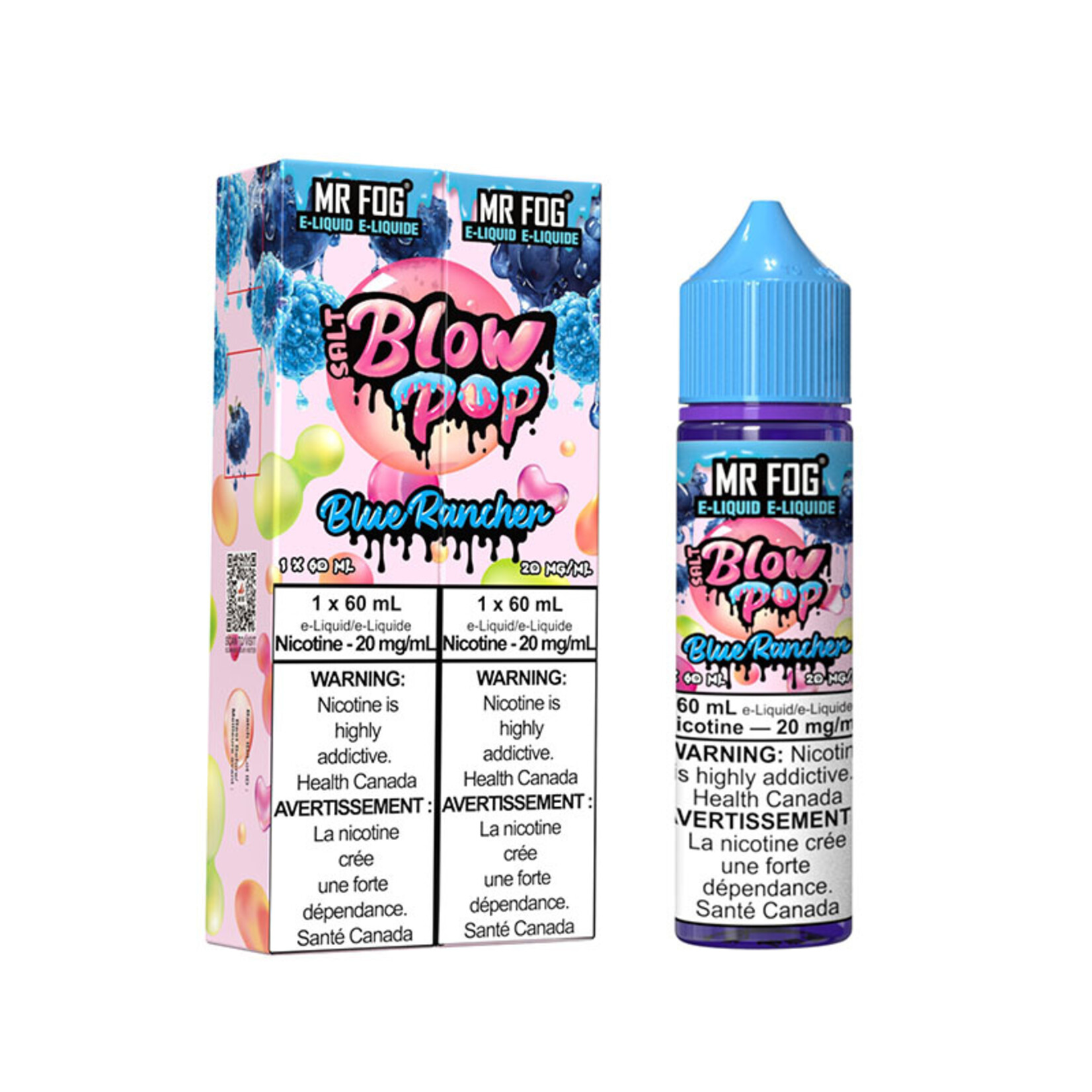 MR FOG MFEBP01 - MR FOG Blow Pop E-liquid Blue Rancher 60ML Salt