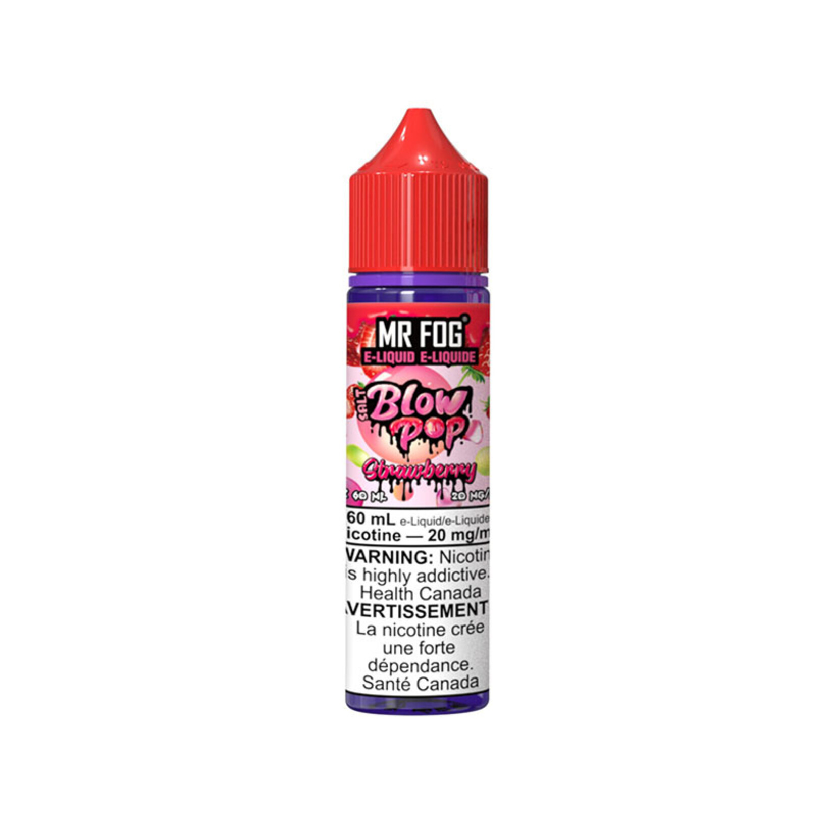 MR FOG MFEBP02 - MR FOG Blow Pop E-liquid Strawberry 60ML Salt