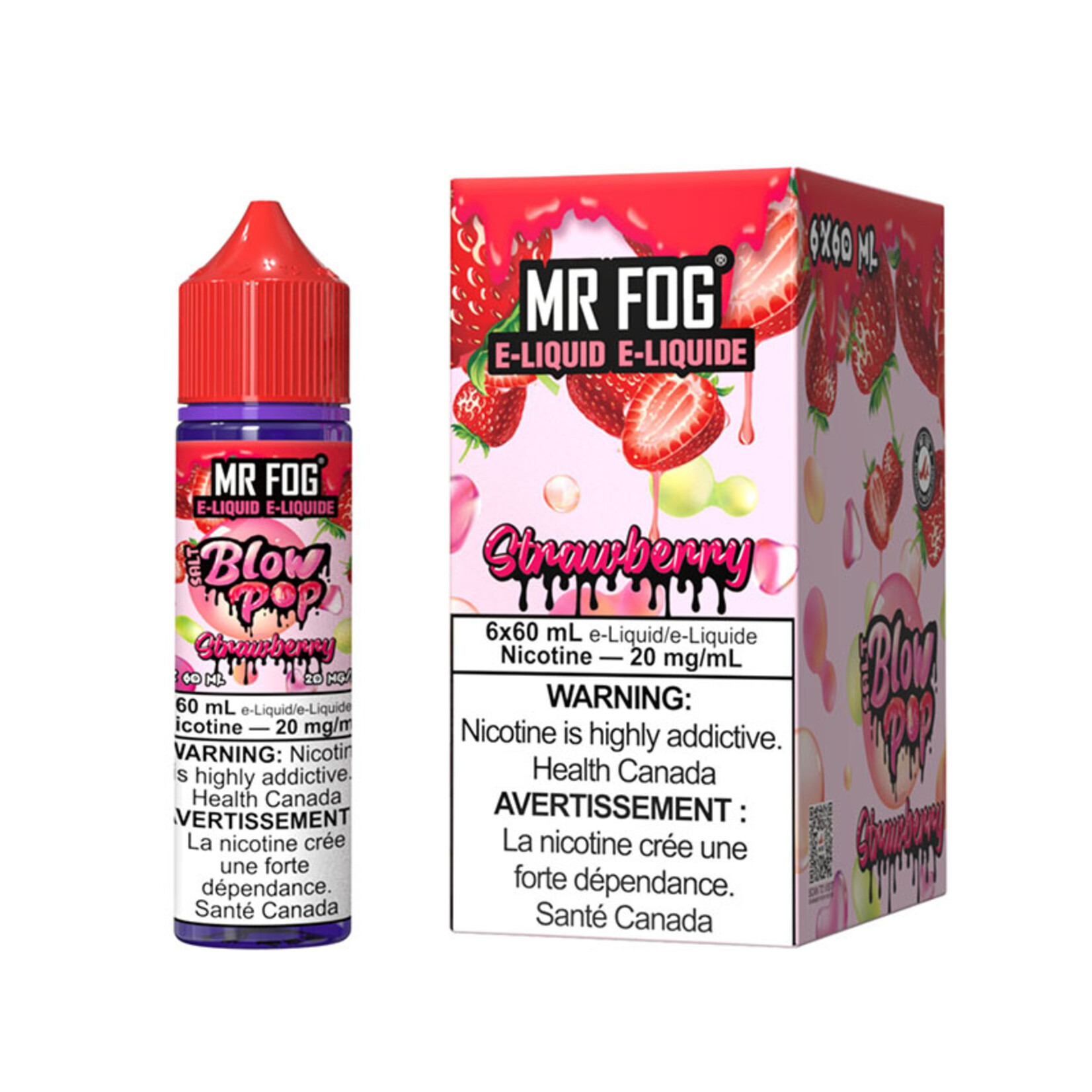 MR FOG MFEBP02 - MR FOG Blow Pop E-liquid Strawberry 60ML Salt
