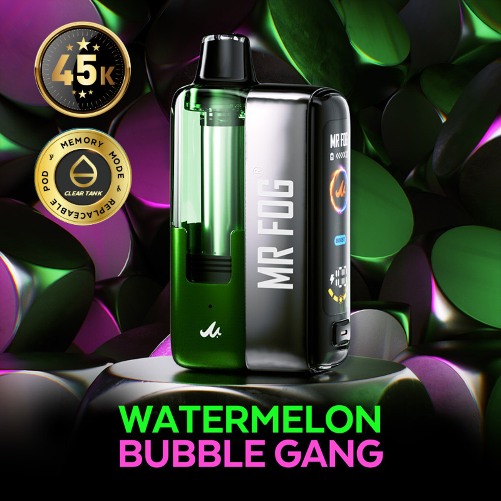 MR FOG SWPK02 - MR FOG SWITCH POD KIT Watermelon Bubble Gang(5pcs/pack)