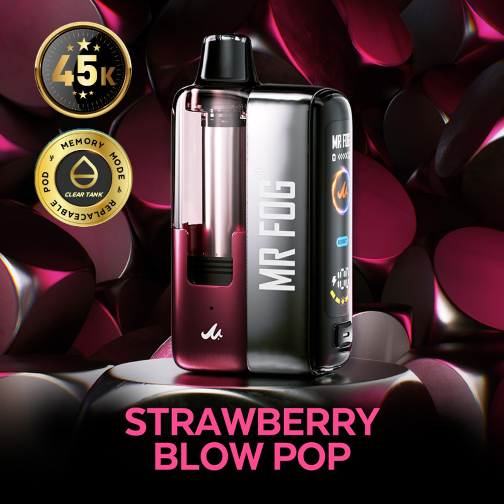 MR FOG SWPK10 - MR FOG SWITCH POD KIT Strawberry Blow Pop(5pcs/pack)