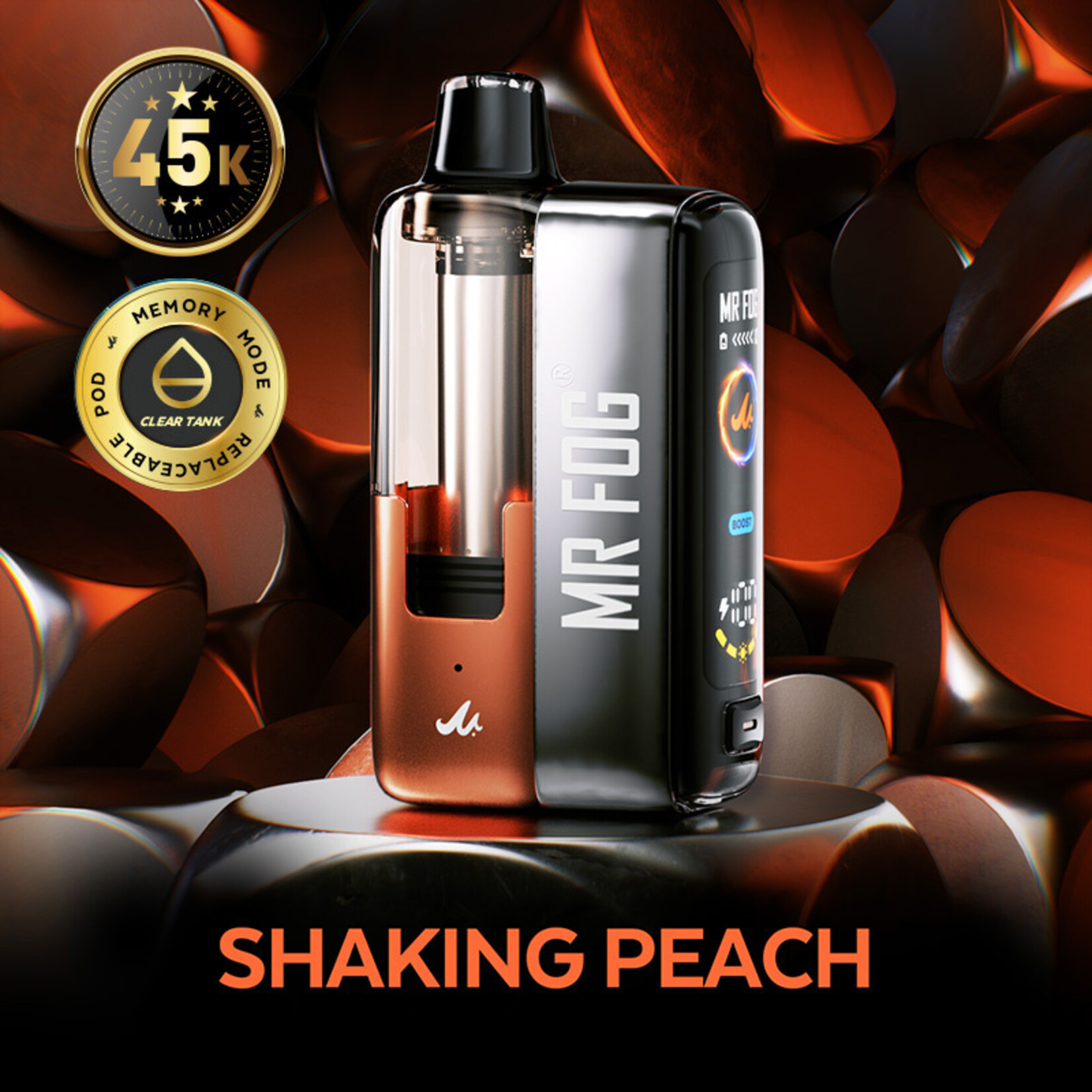 MR FOG SWPK12 - MR FOG SWITCH POD KIT Shaking Peach(5pcs/pack)