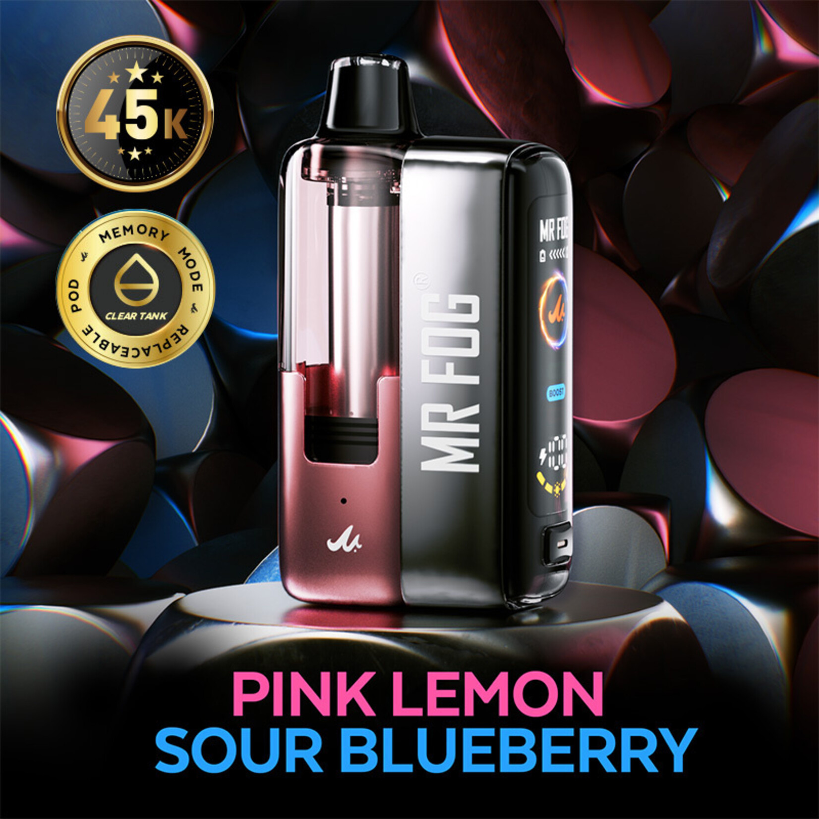 MR FOG SWPK18 - MR FOG SWITCH POD KIT Pink Lemon Sour Blueberry(5pcs/pack)