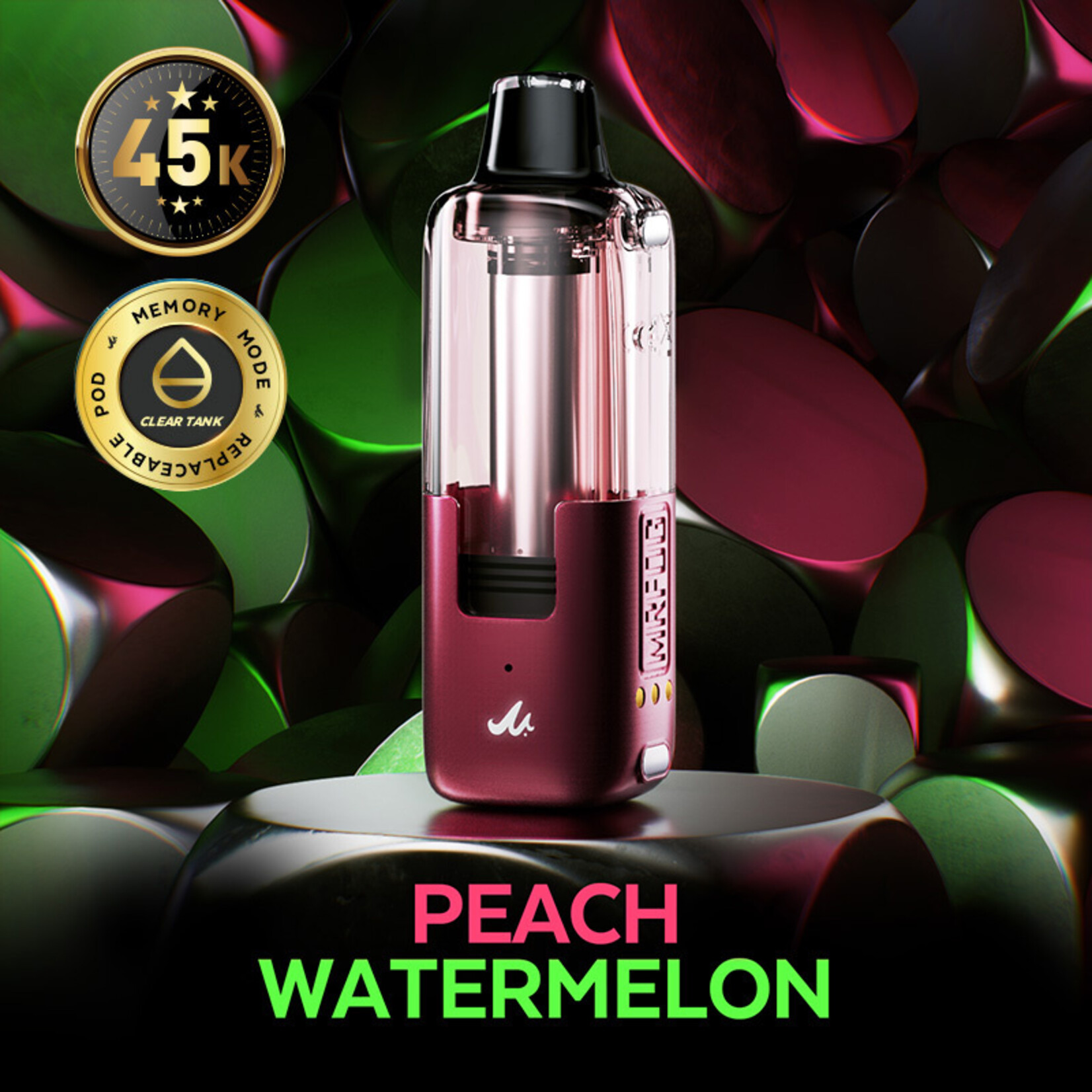 MR FOG SWPD08 - MR FOG SWITCH POD PODS Peach Watermelon(5pcs/pack)