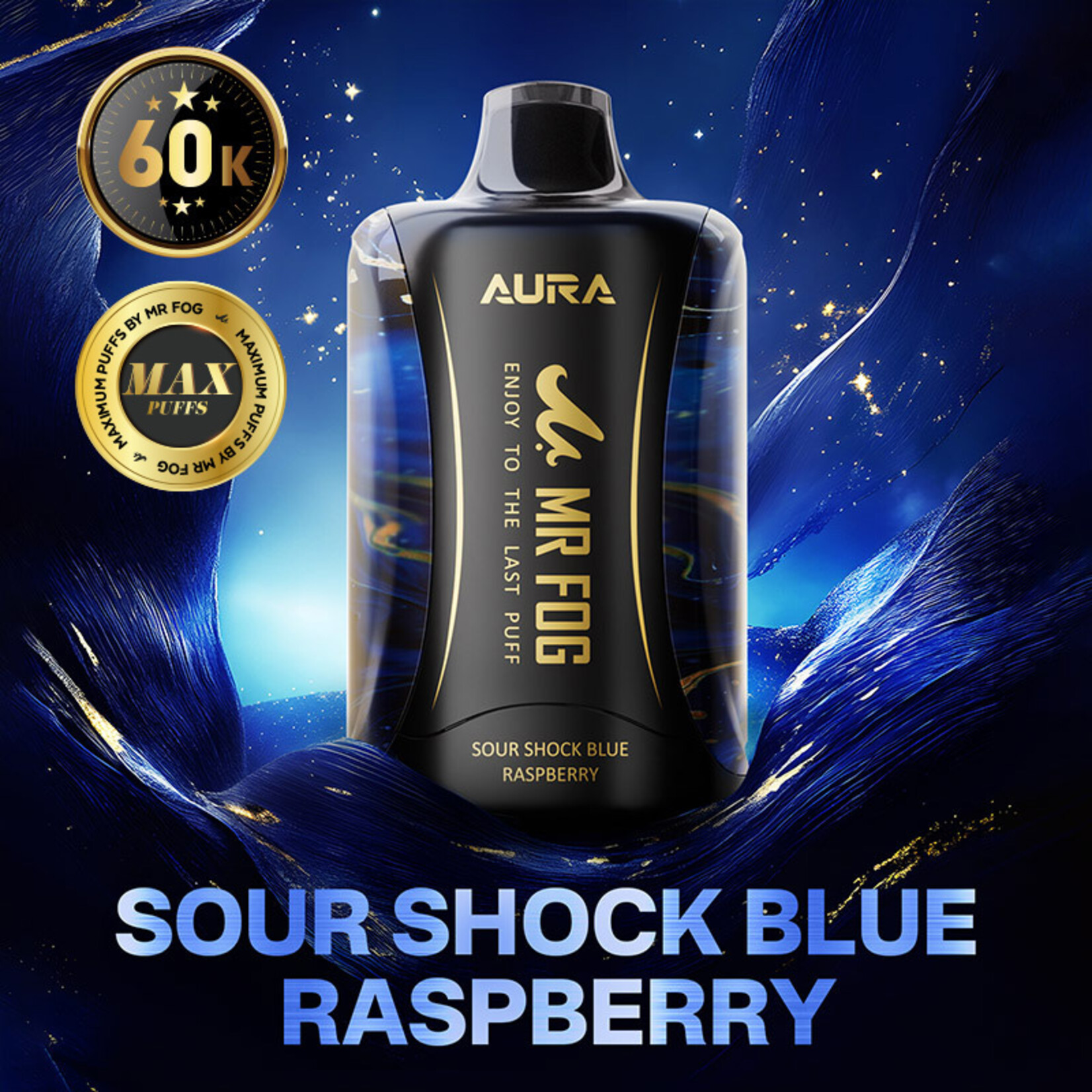 MR FOG AU04 - MR FOG AURA 60K Sour Shock Blue Raspberry