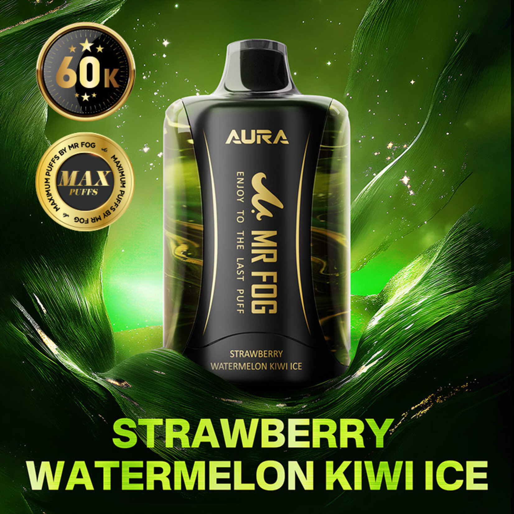 MR FOG AU07 - MR FOG AURA 60K Strawberry Watermelon Kiwi Ice