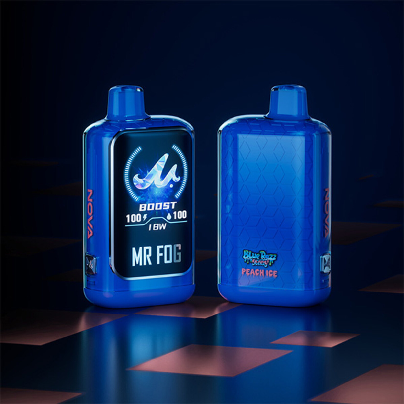 MR FOG NV03 - MR FOG NOVA Blue Razz Steezy Peach Ice