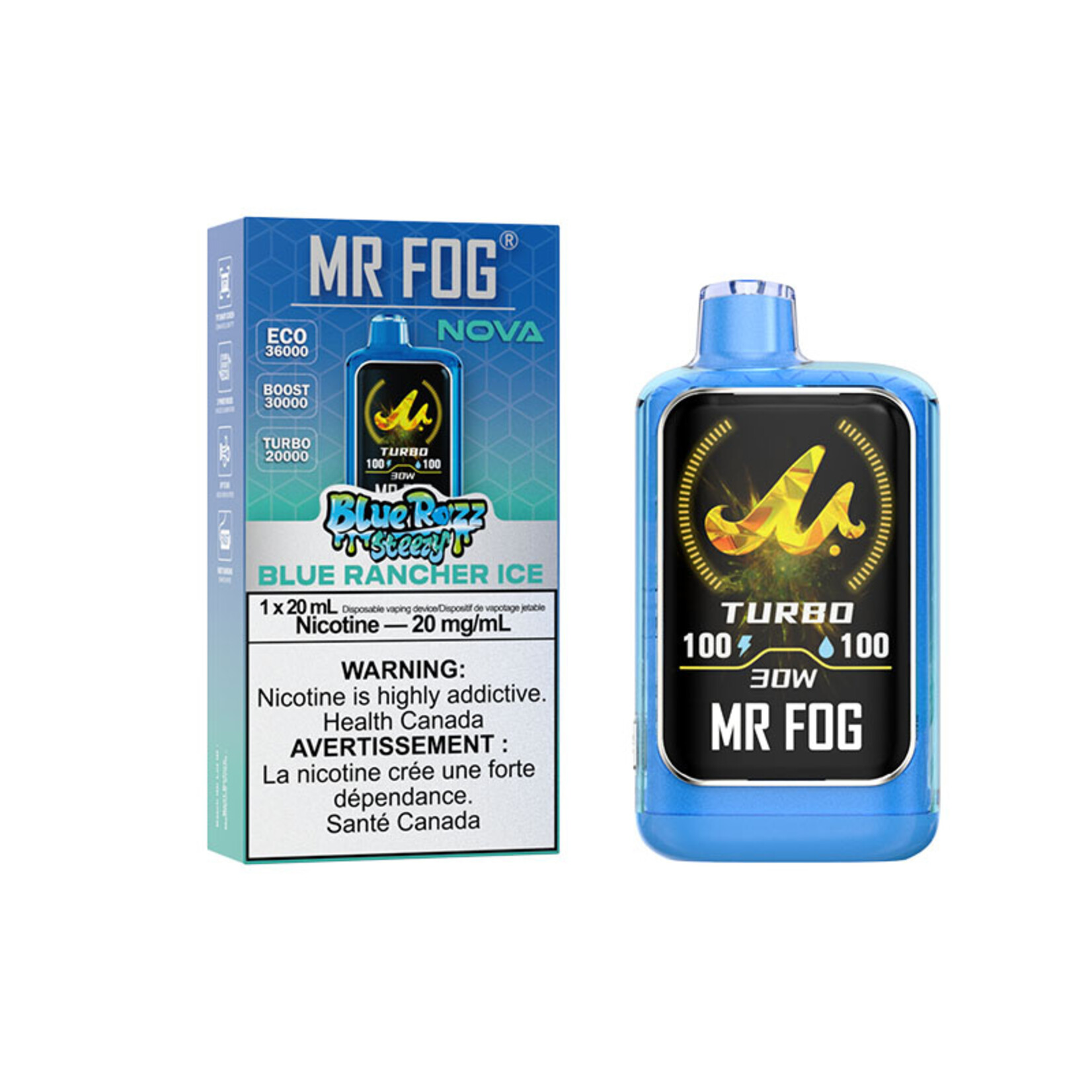 MR FOG NV04 - MR FOG NOVA Blue Razz Steezy Blue Rancher Ice