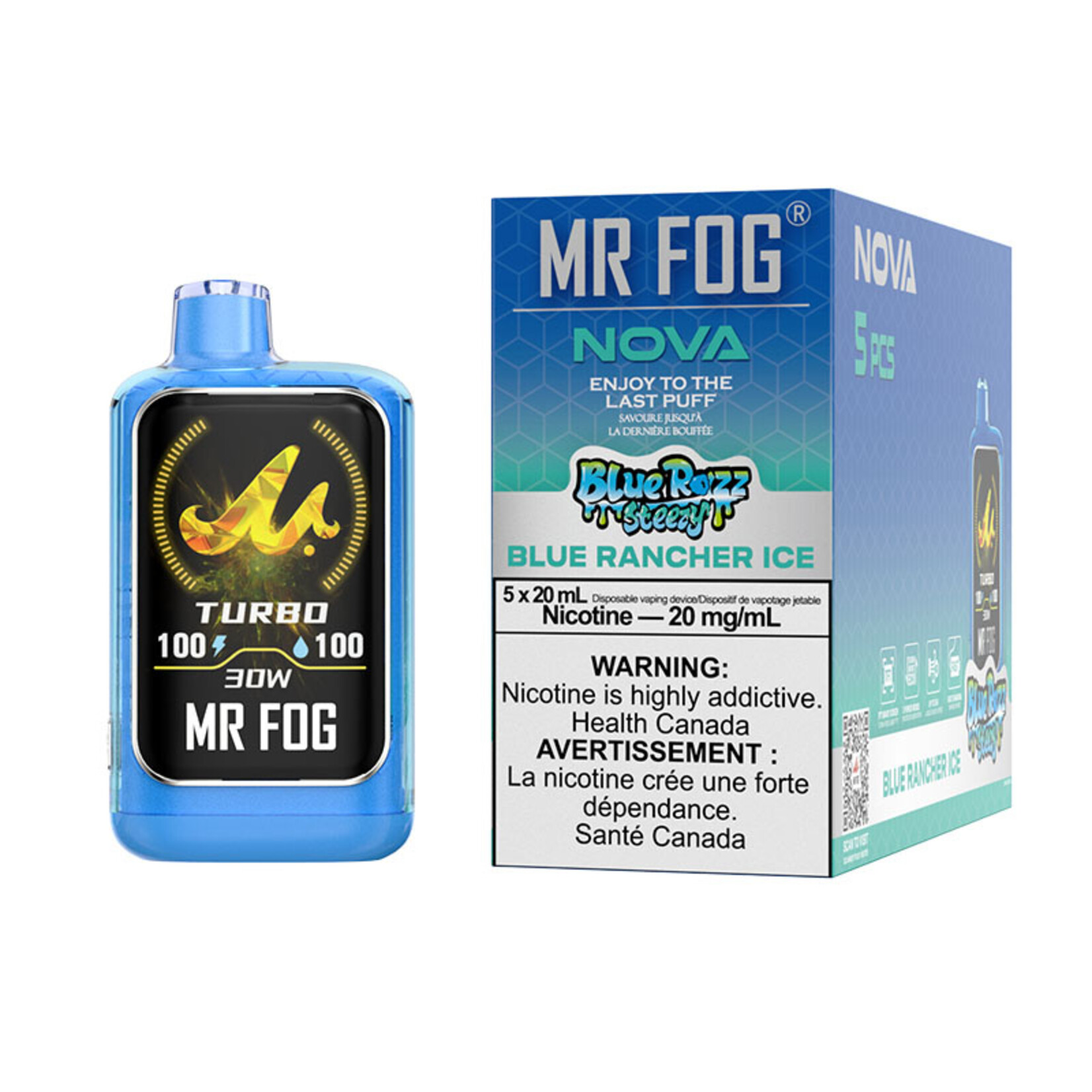 MR FOG NV04 - MR FOG NOVA Blue Razz Steezy Blue Rancher Ice